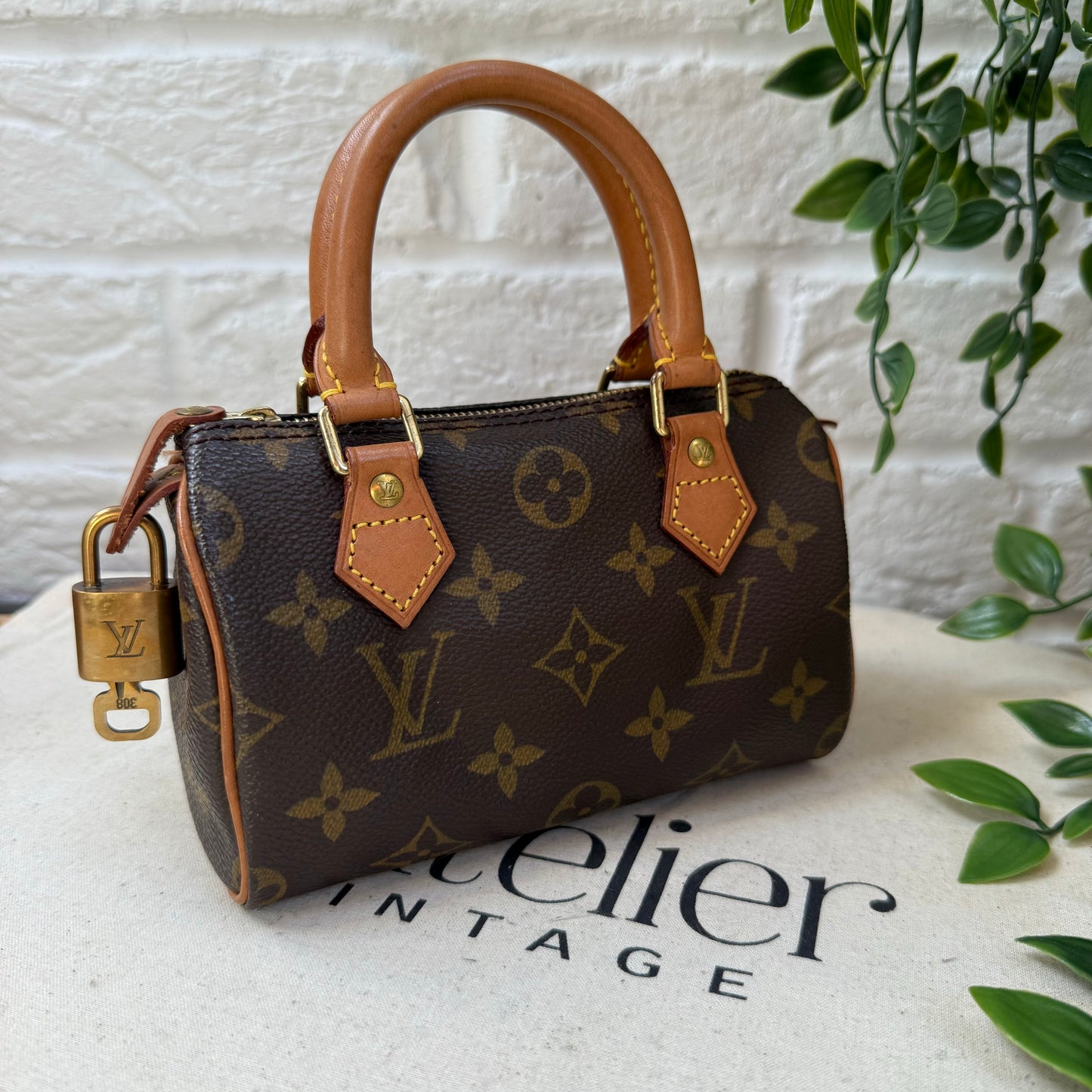 Louis Vuitton Speedy Nano with Strap & Padlock