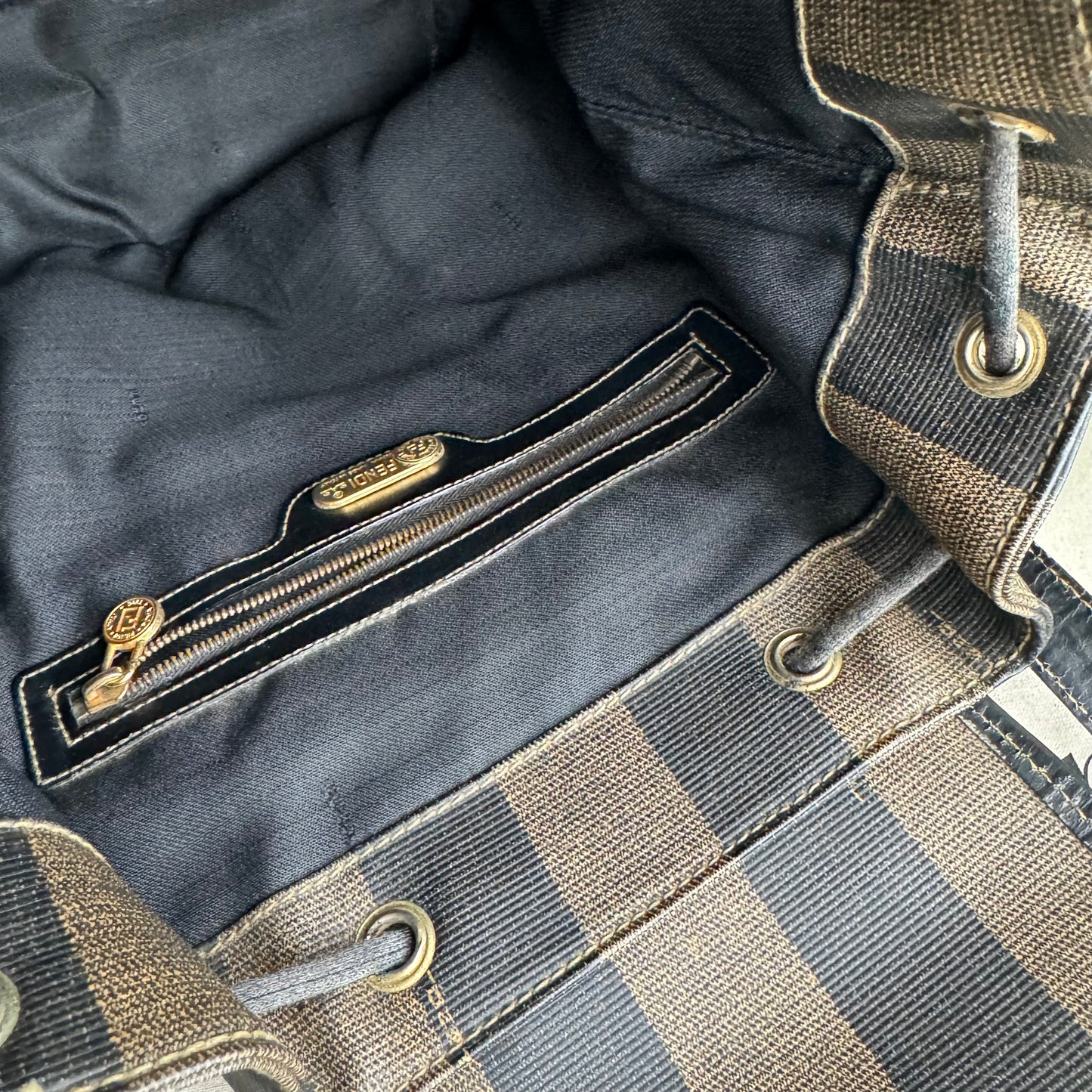 Fendi 1990s Pequin Back Pack