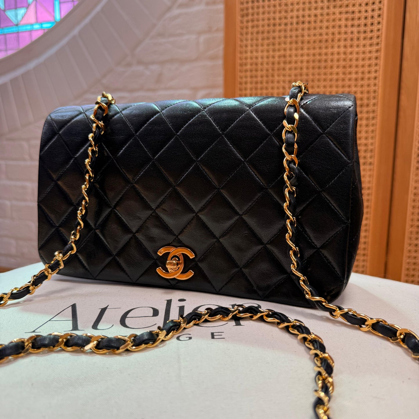 Chanel 1989 Classic Medium Rectangle Full Flap