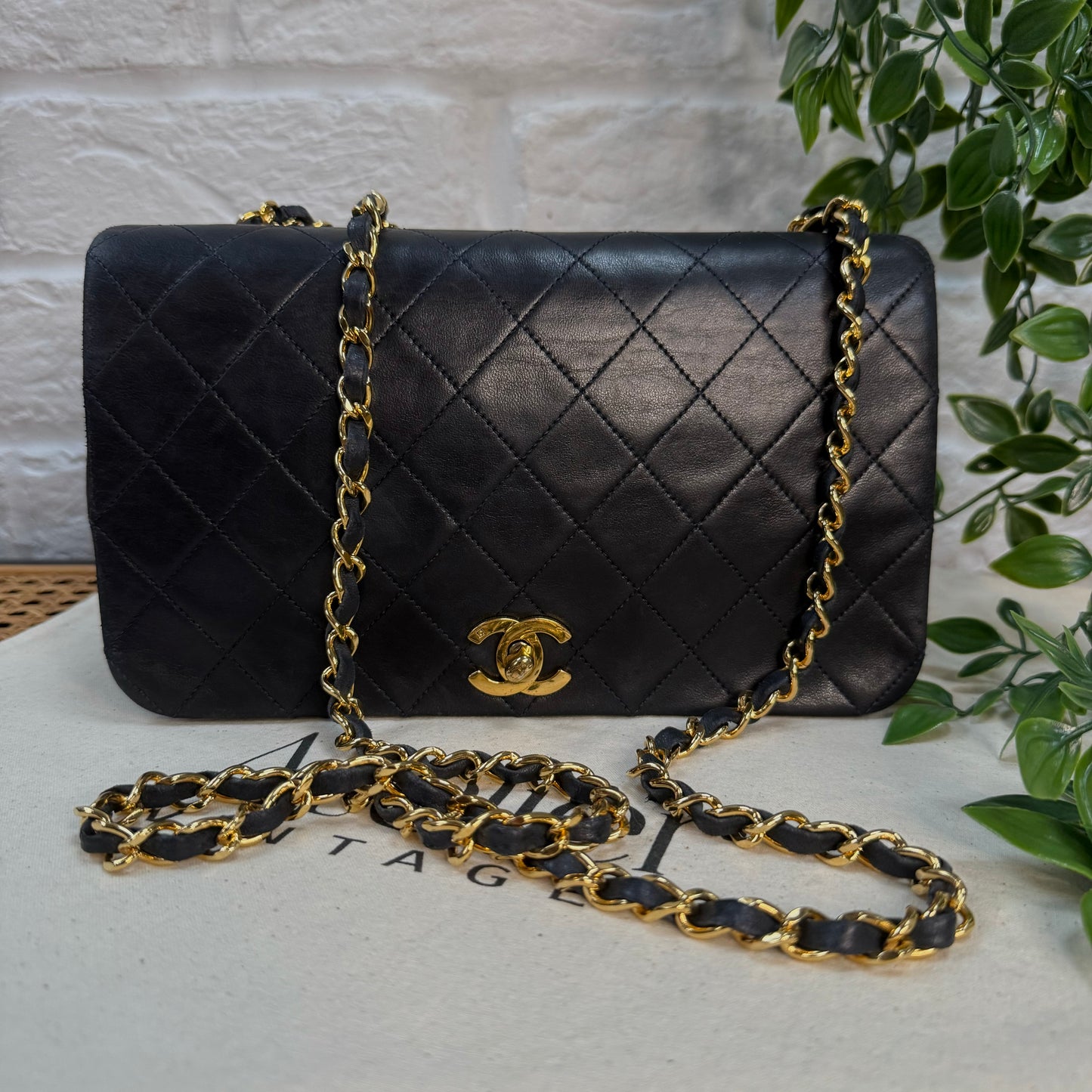 Chanel 1989 Classic Medium Navy Rectangle Full Flap