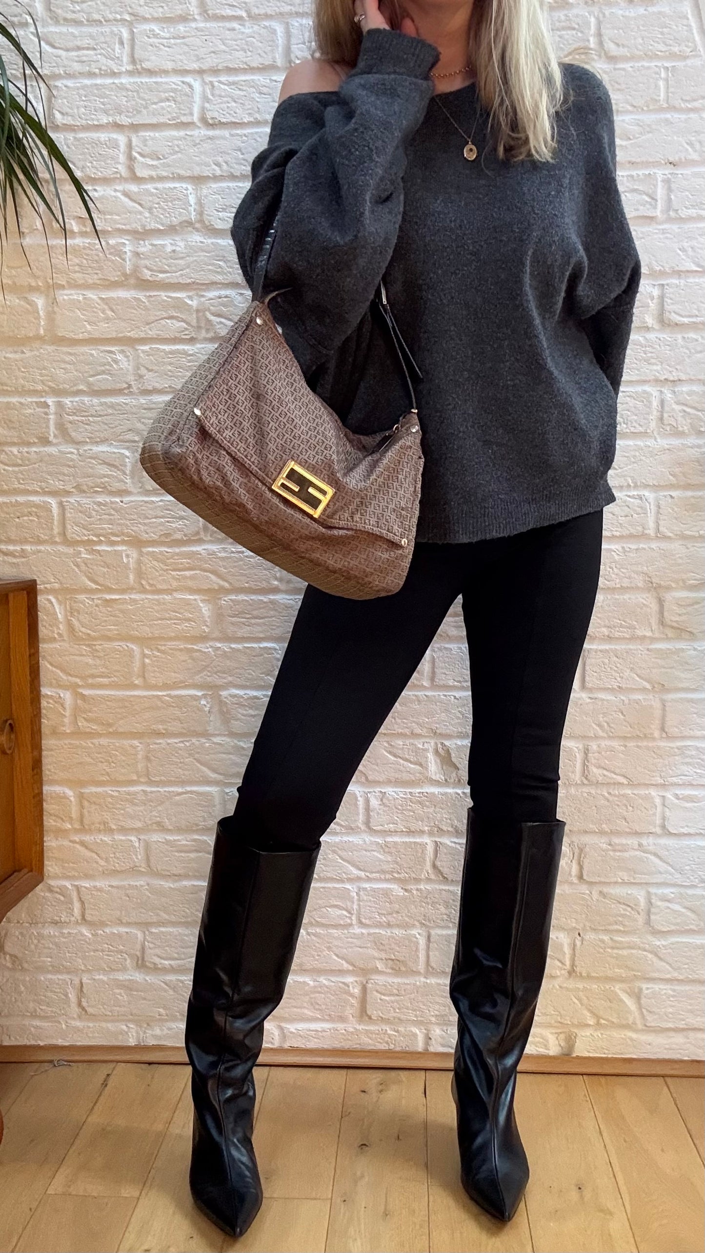 Fendi 1990s Mamma Baguette Full Zip