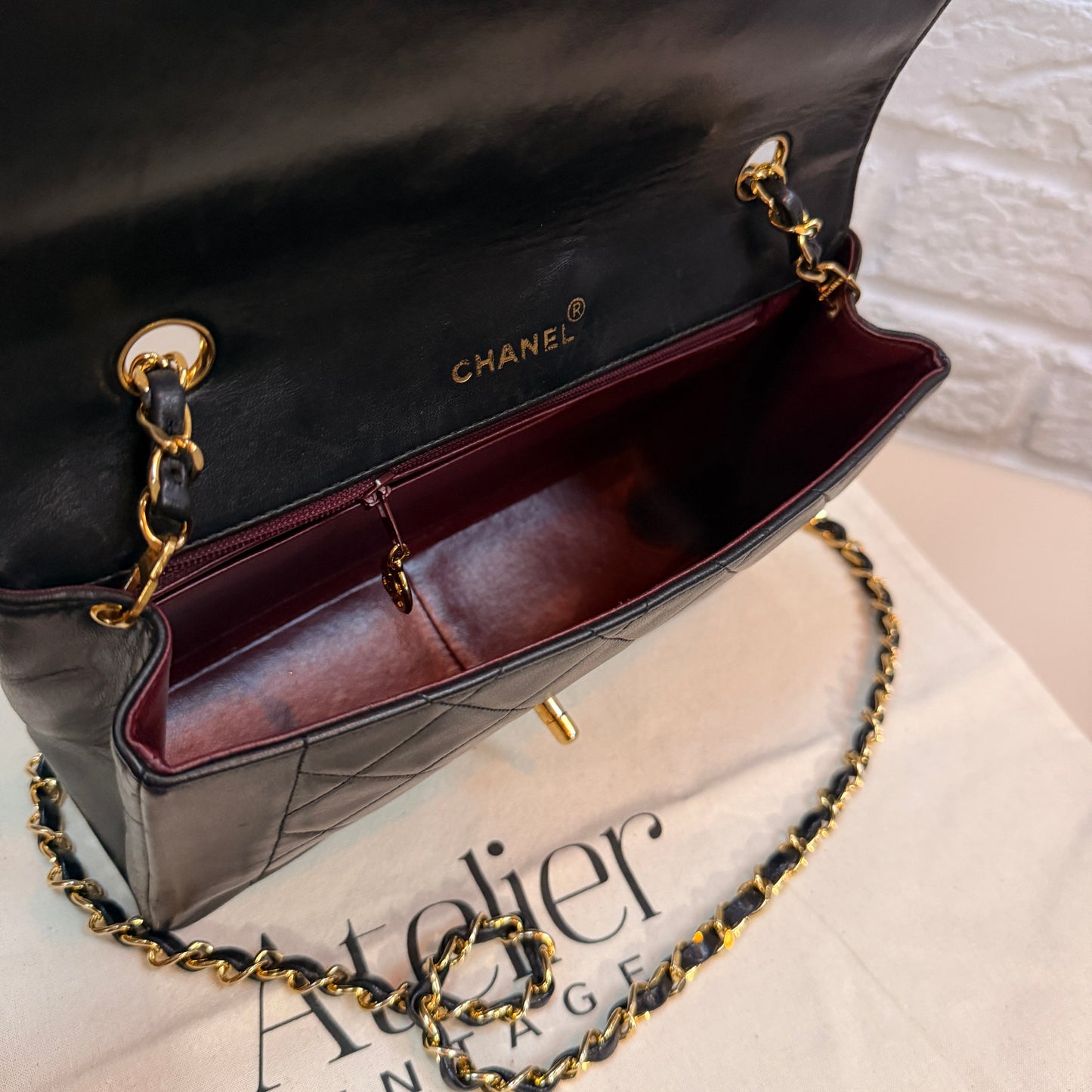 Chanel 1989 Classic Medium Rectangle square Flap