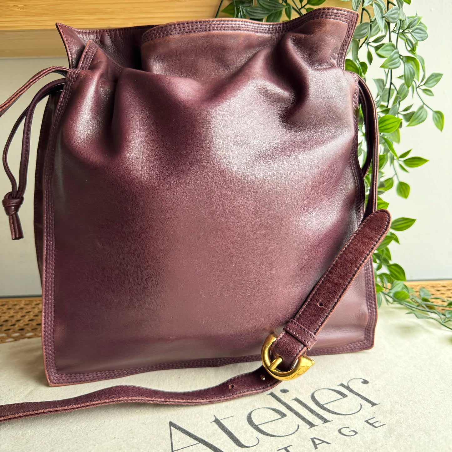 Loewe Vintage Bordeaux Flamenco Bag