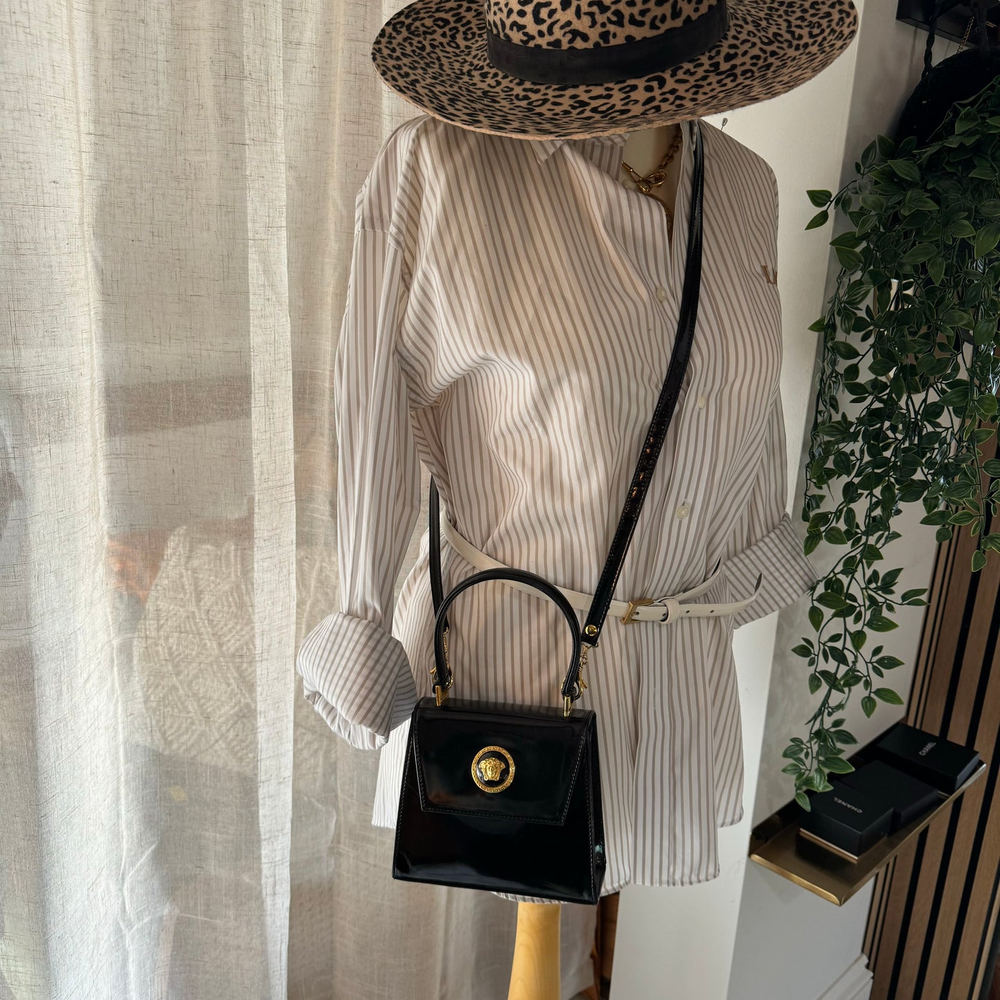 Versace Vintage Medusa Top Handle Two Way Bag