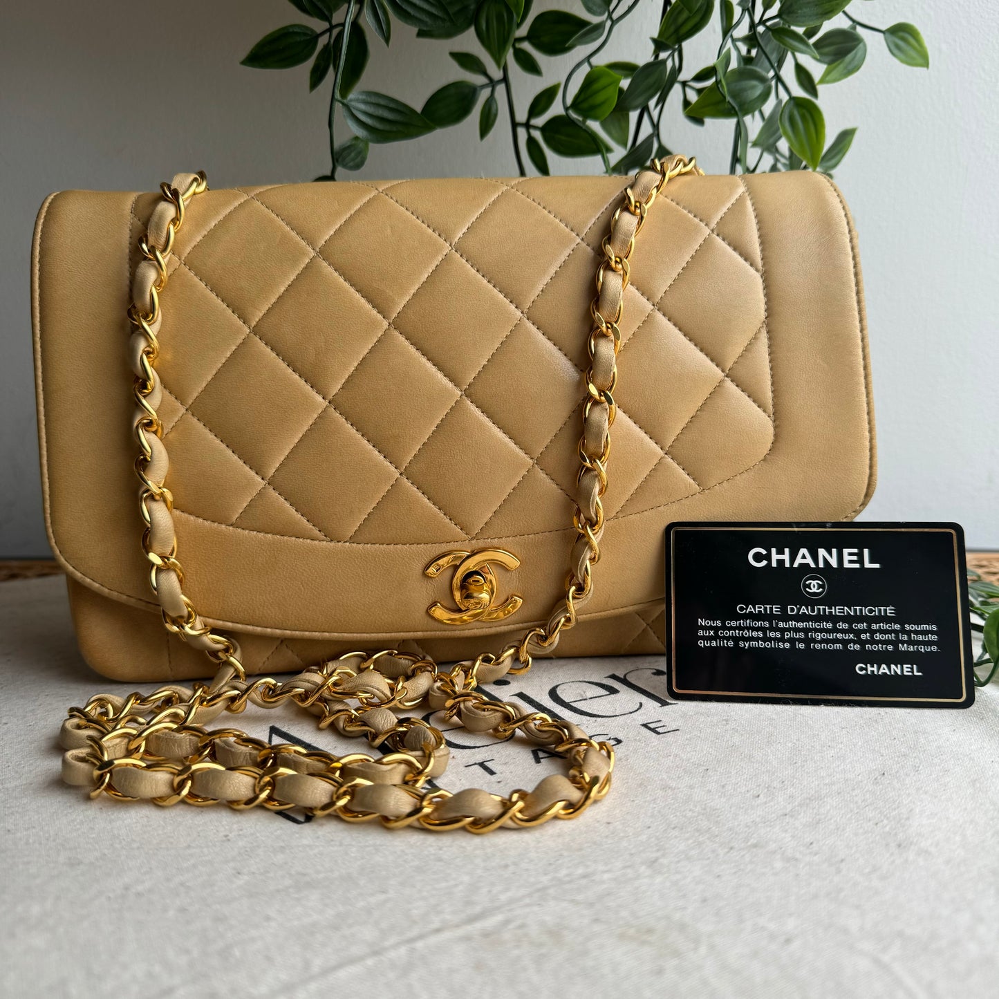 Chanel 1991 Vintage Classic Medium Diana