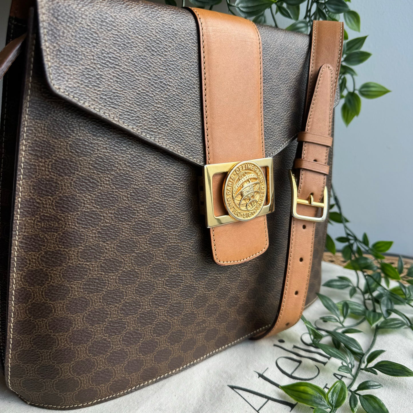 Celine 1990s Macadam Cross Body