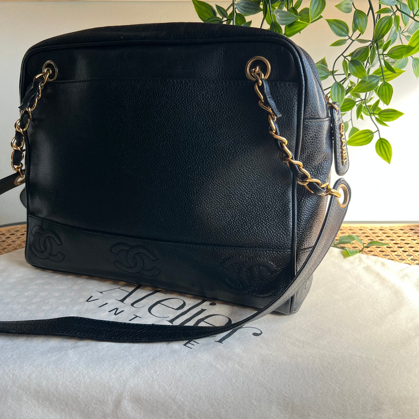 Chanel 1996 Triple CC Caviar Shoulder Bag