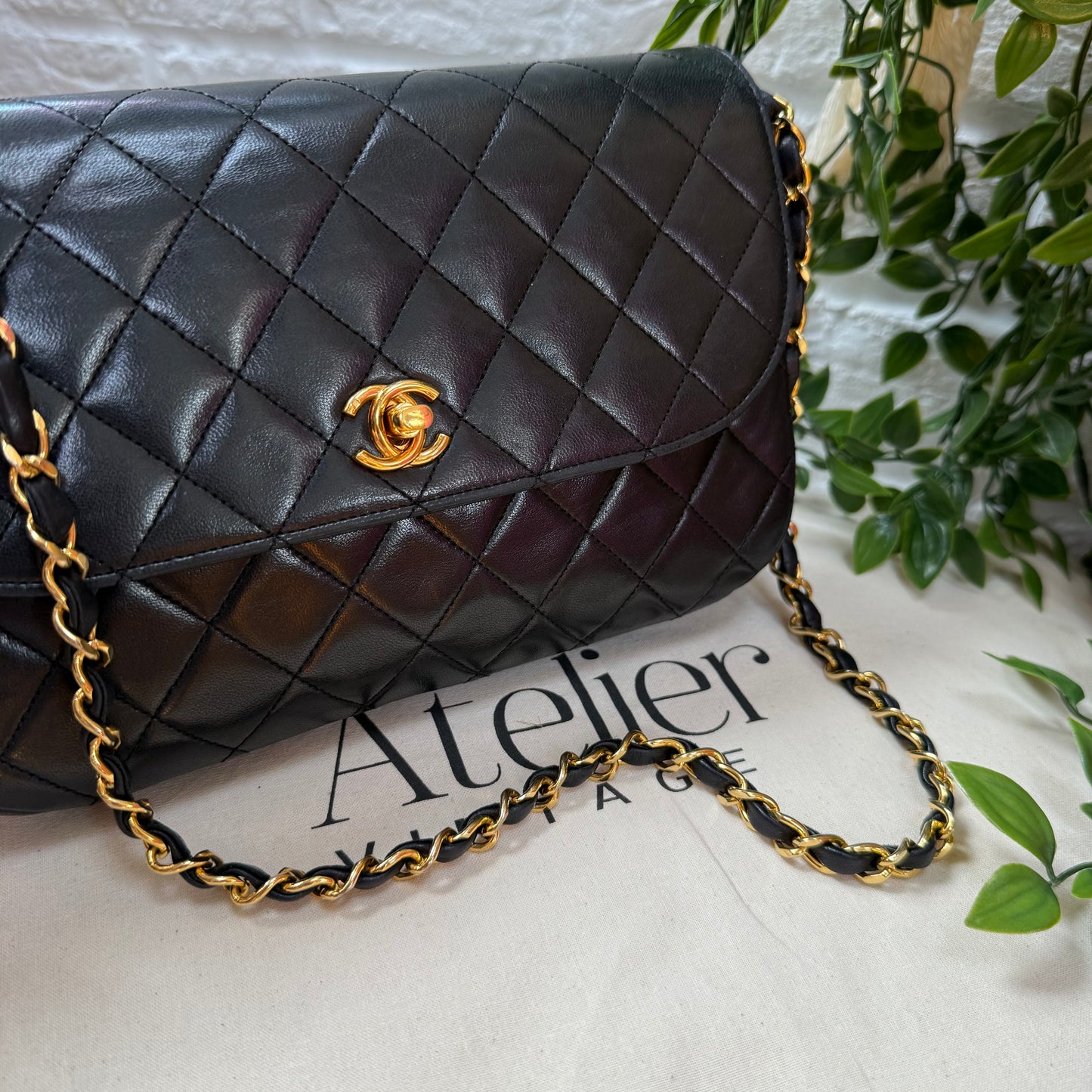 Chanel 1986 Half Moon Single flap with Limited edition CC Turnlock
