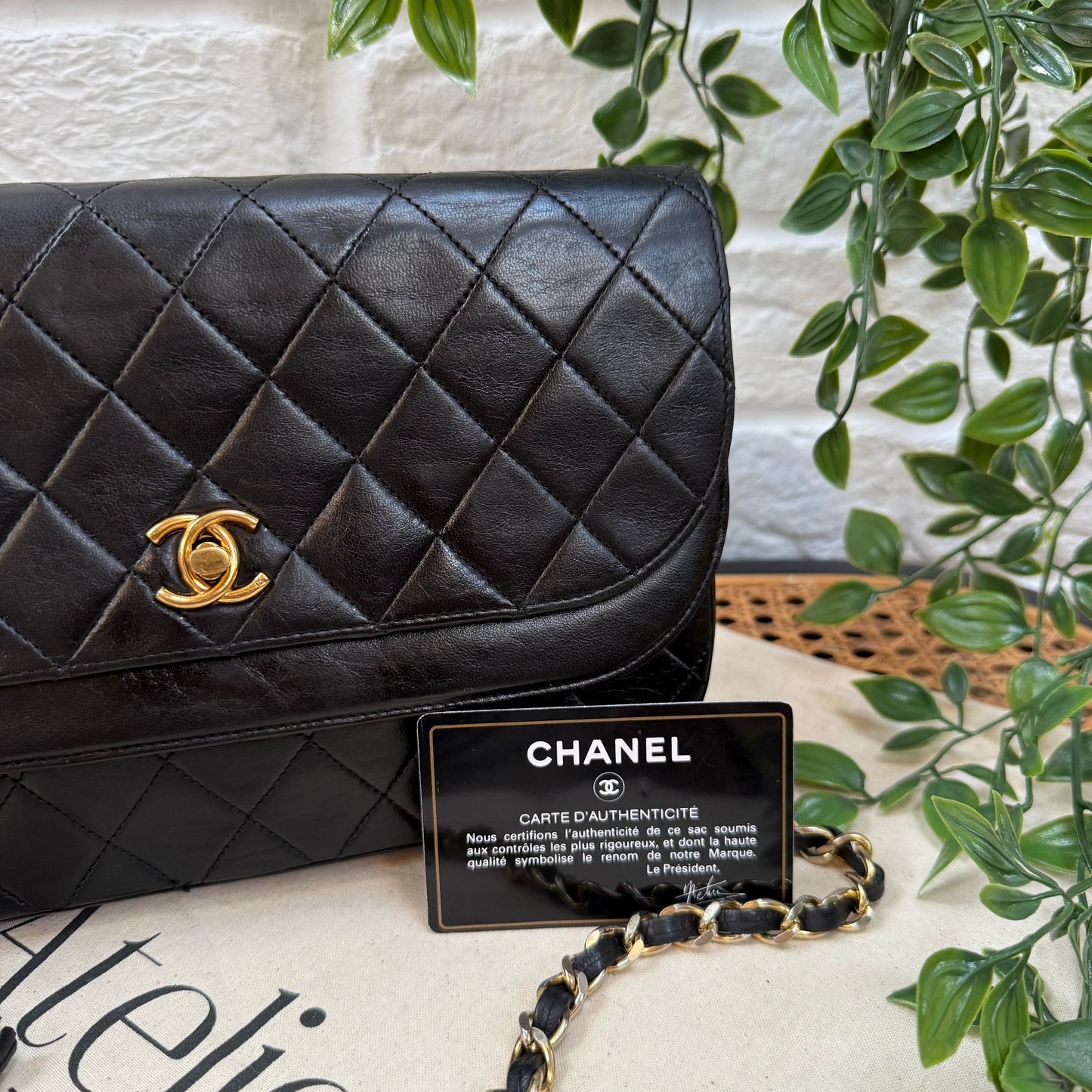 Chanel 1986 Half Moon Double Flap