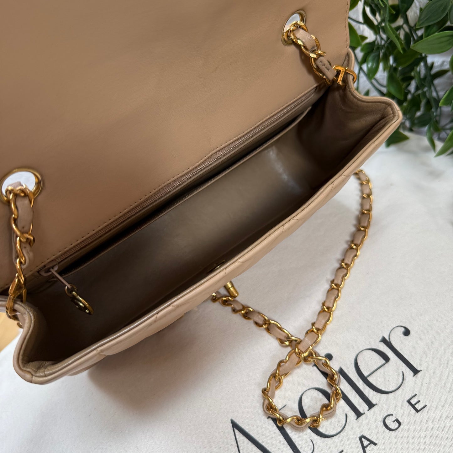 Chanel 1993 Rare Dark Beige Diana Medium