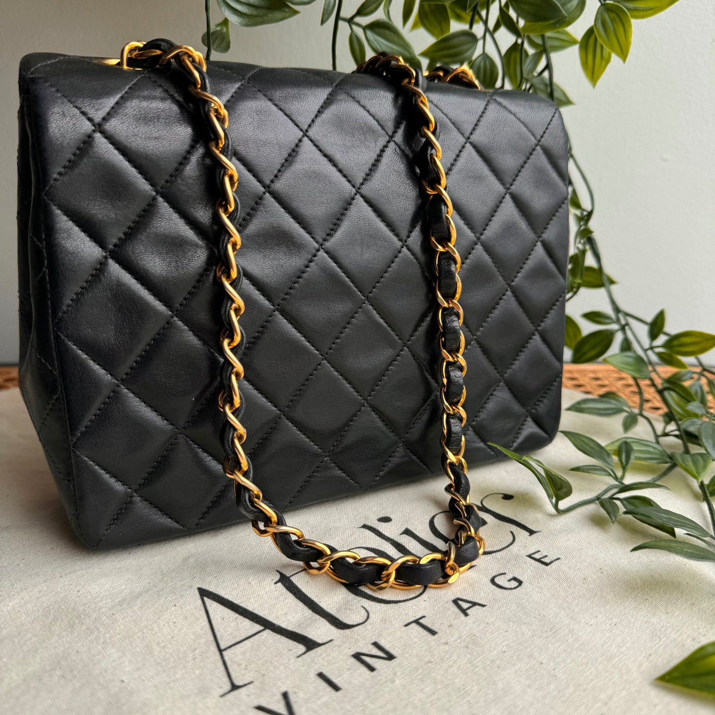 Chanel 1991 Classic Square Single Flap Medium
