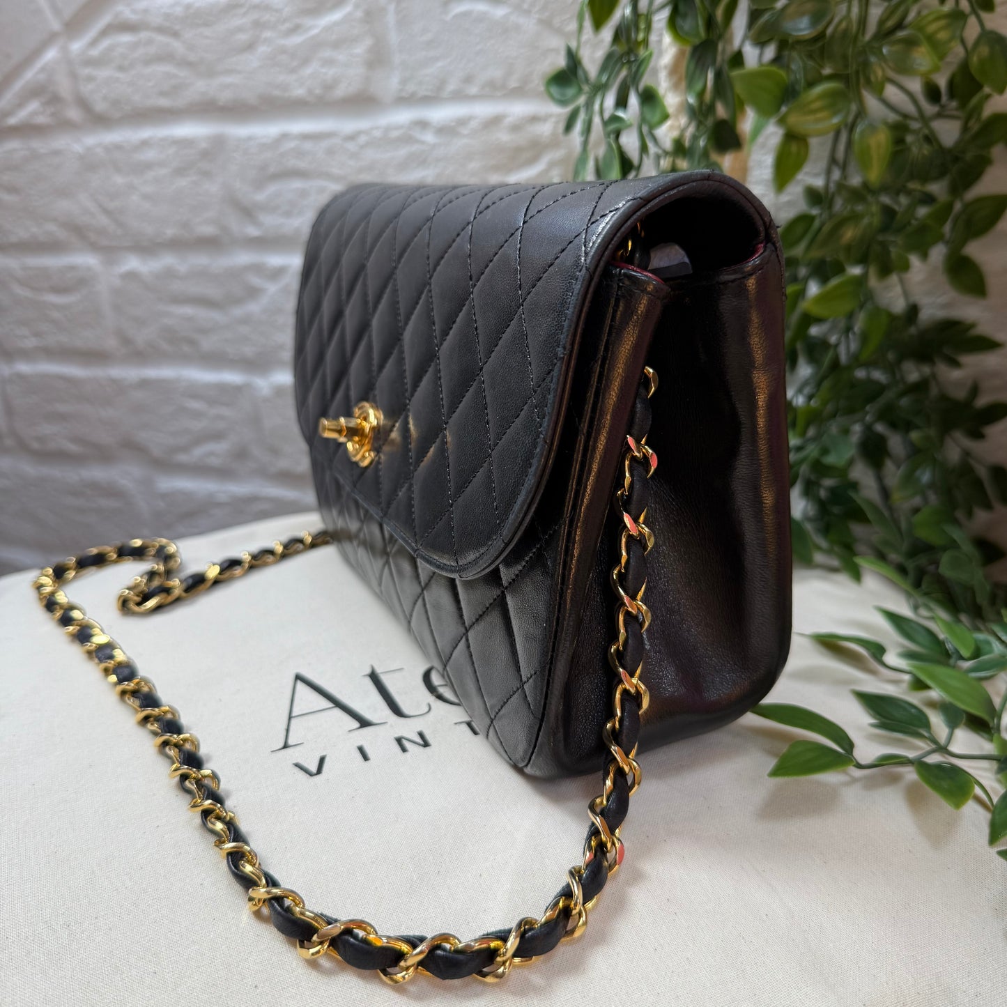 Chanel 1986 Half Moon Single flap with Limited edition CC Turnlock