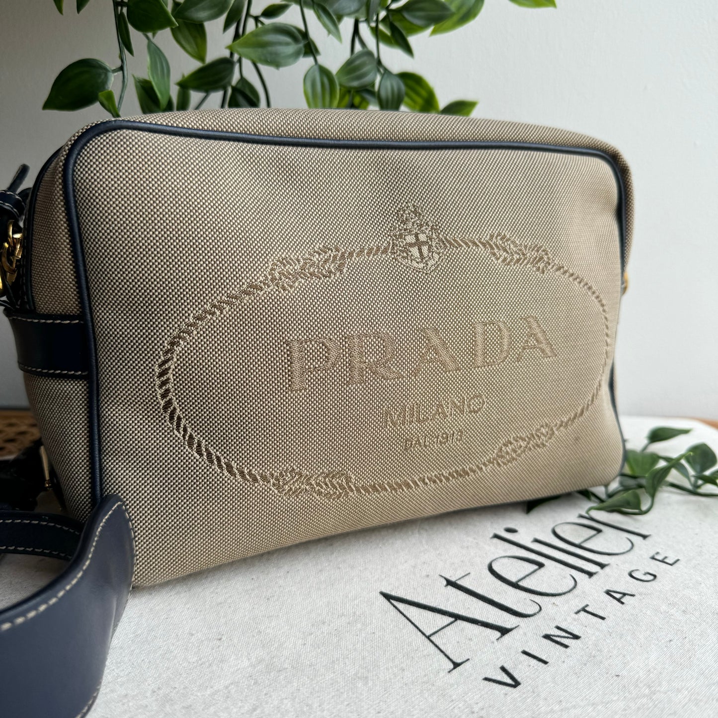Prada Jacquard Camera Bag