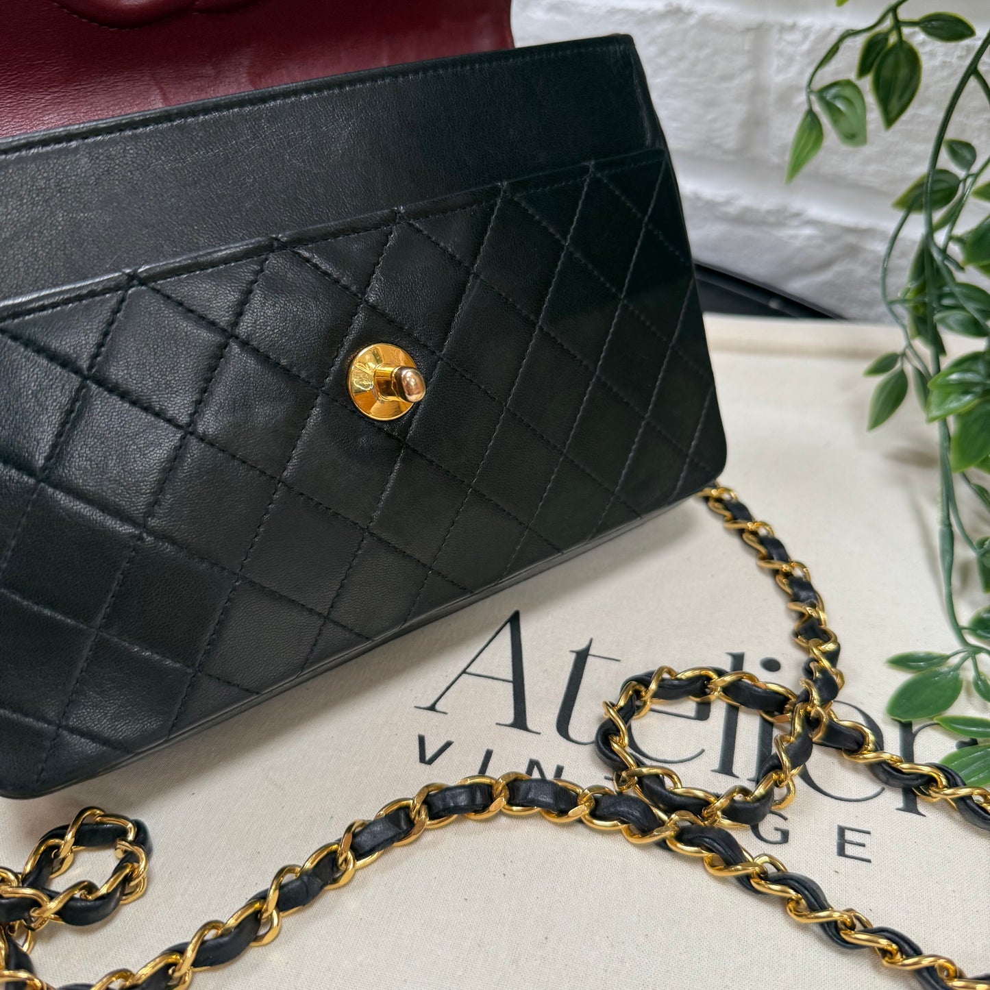 Chanel 1991 Circle CC Clasp Single Flap