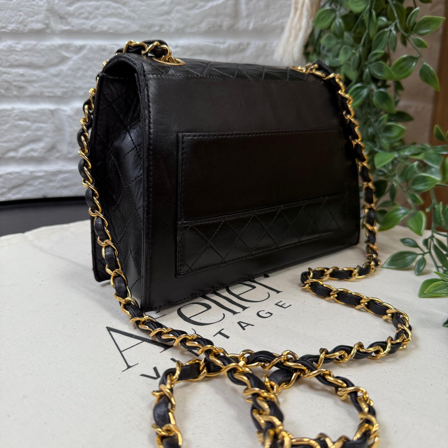 Chanel 1986 Quilted Lambskin Trapeze Bag