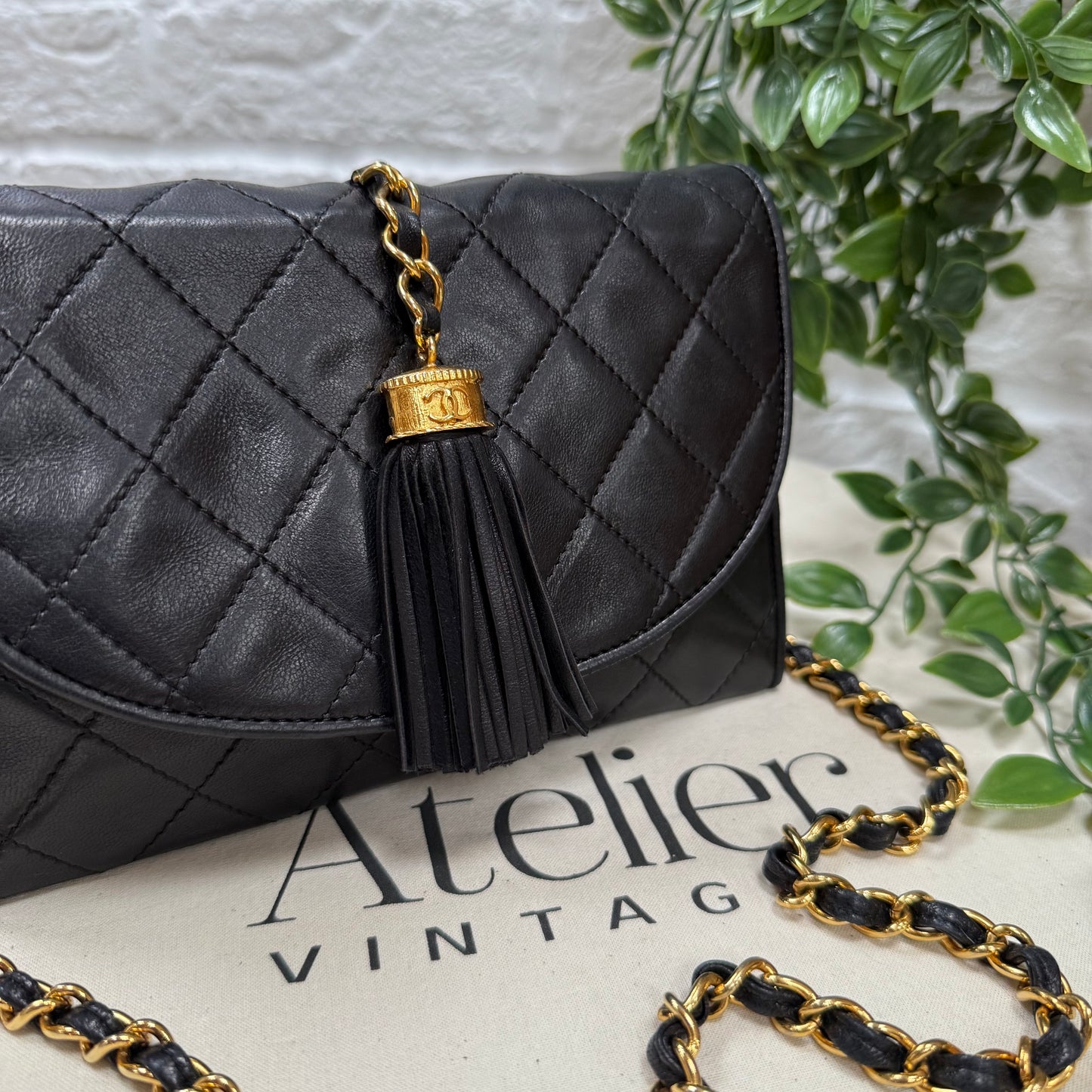 Chanel 1989 Tassel Half Moon Flap