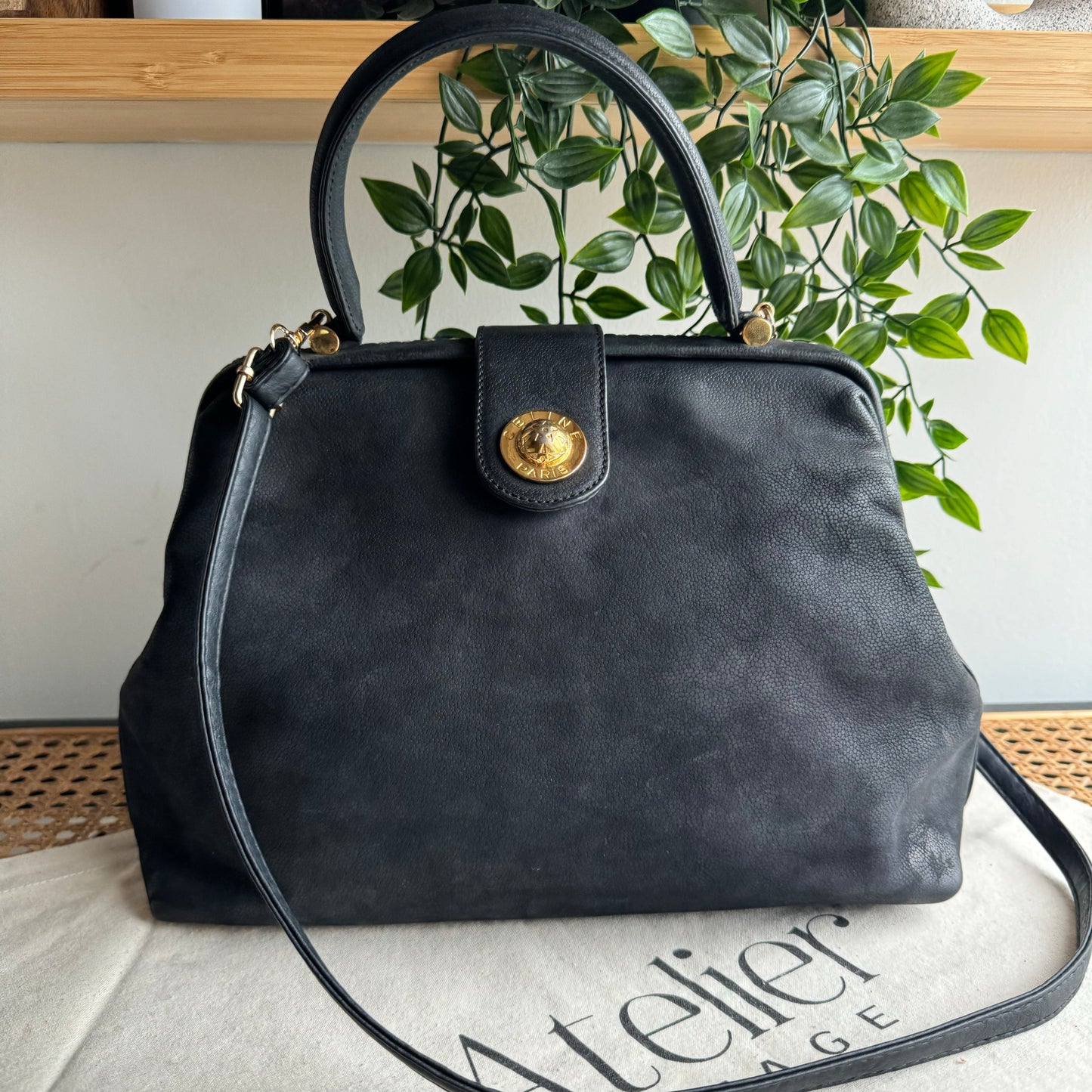 Celine 1980s Star Clasp Two Way Bag