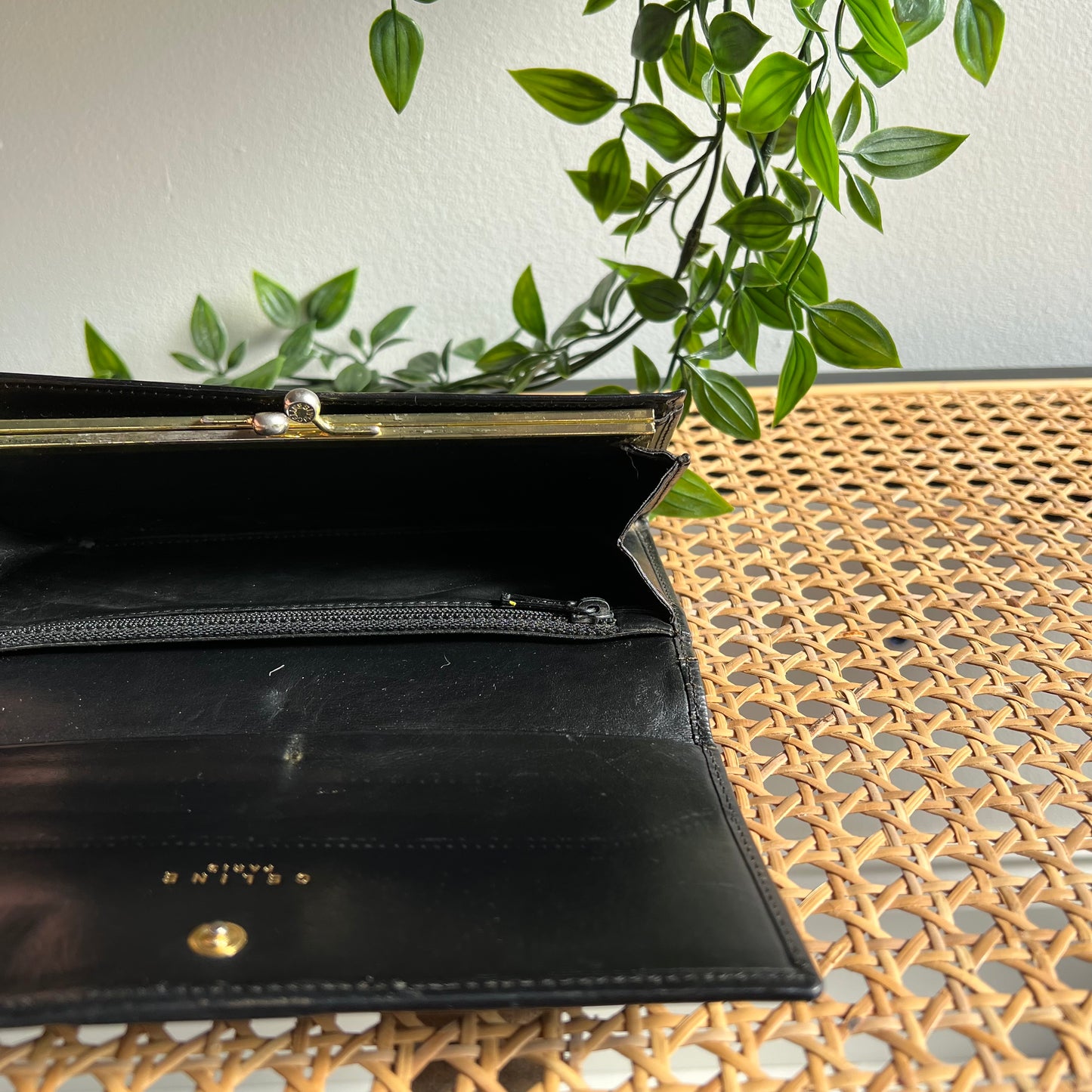 Celine Macadam Print Kiss Lock Purse