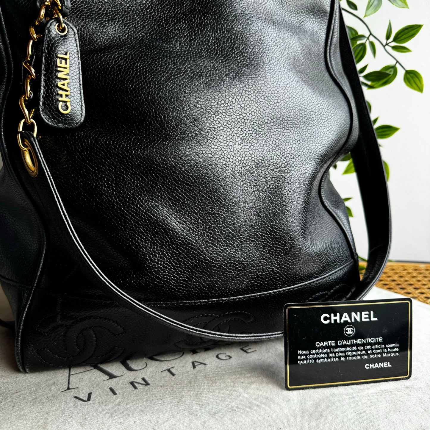 Chanel 1996 Triple CC Caviar Tote