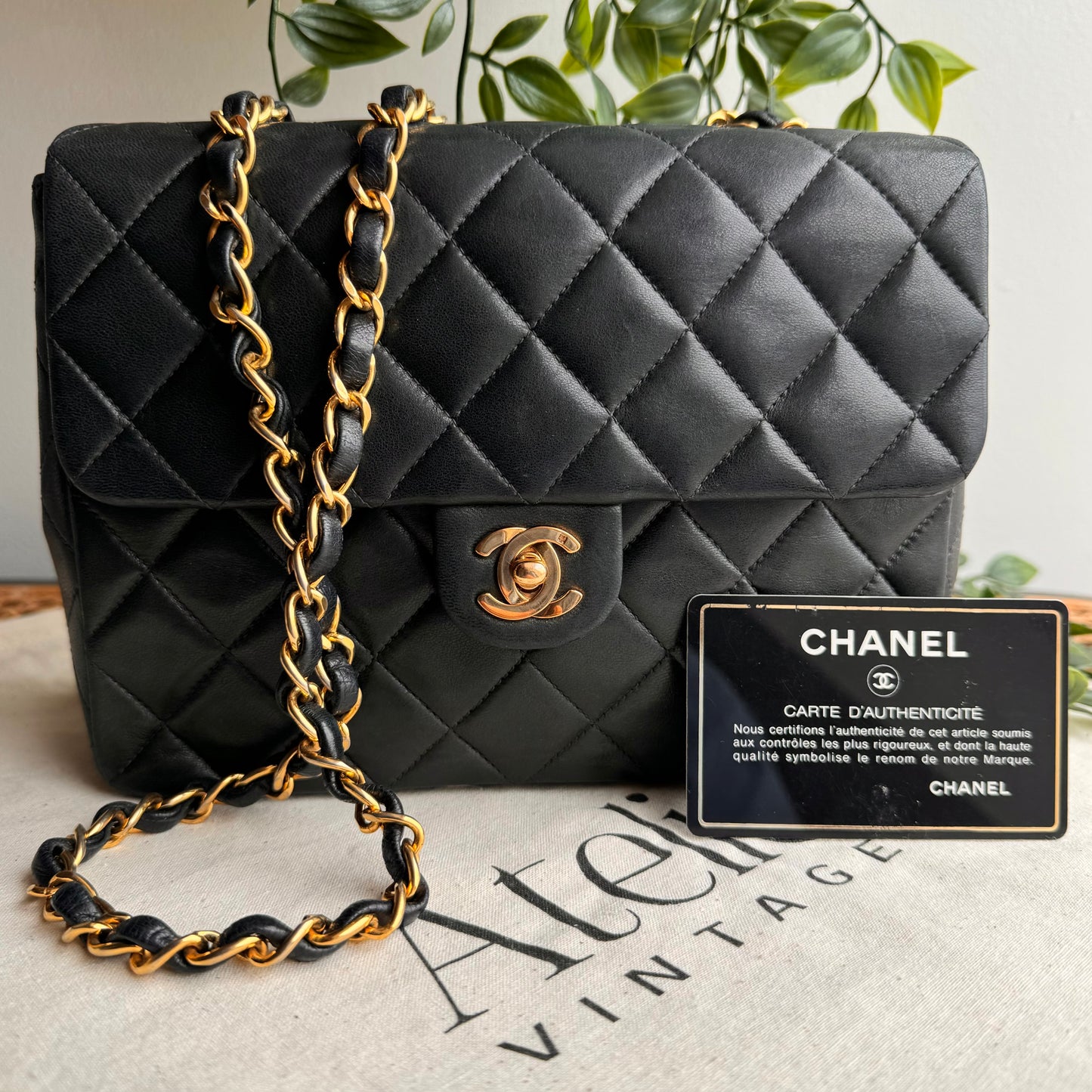 Chanel 1991 Classic Square Single Flap Medium