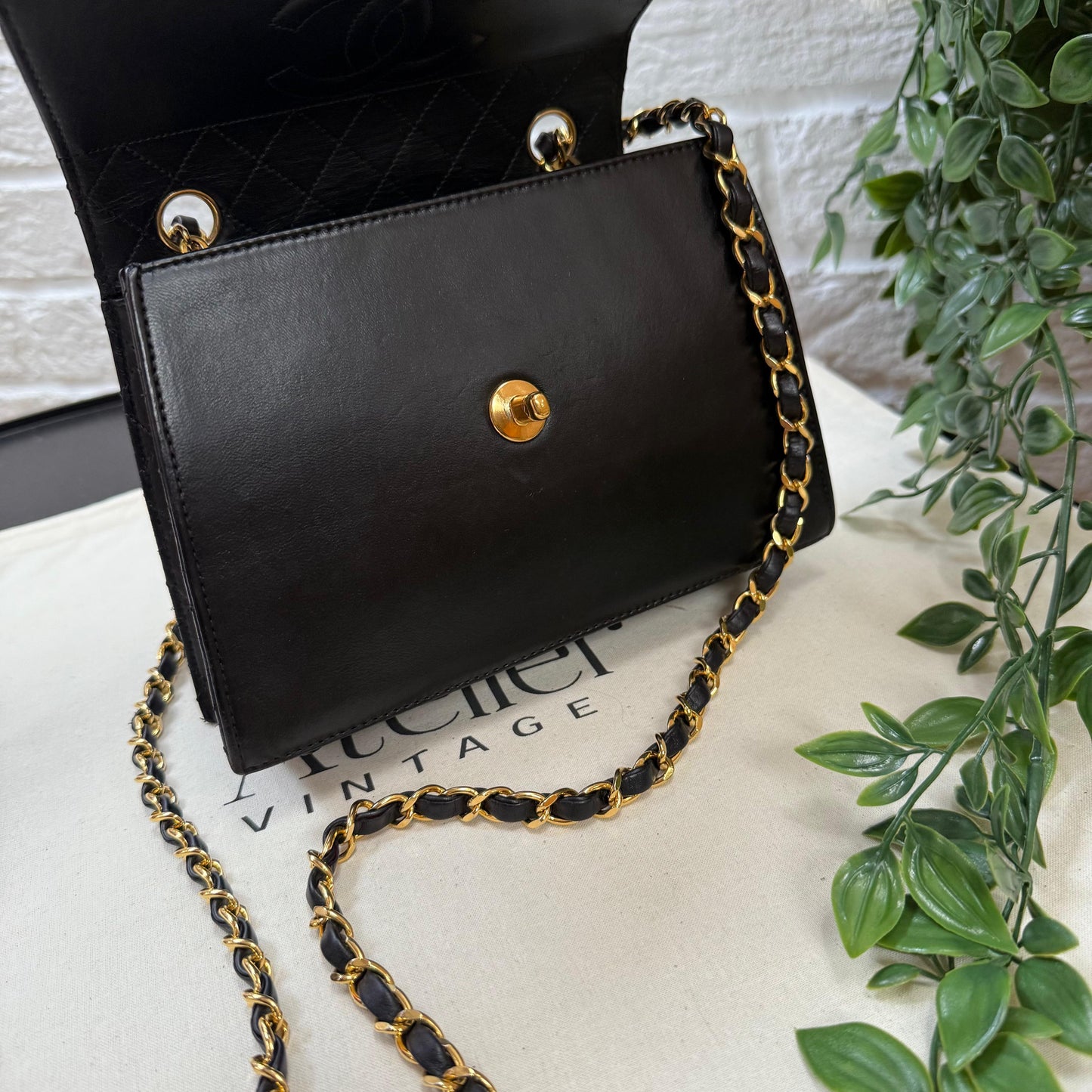 Chanel 1986 Quilted Lambskin Trapeze Bag