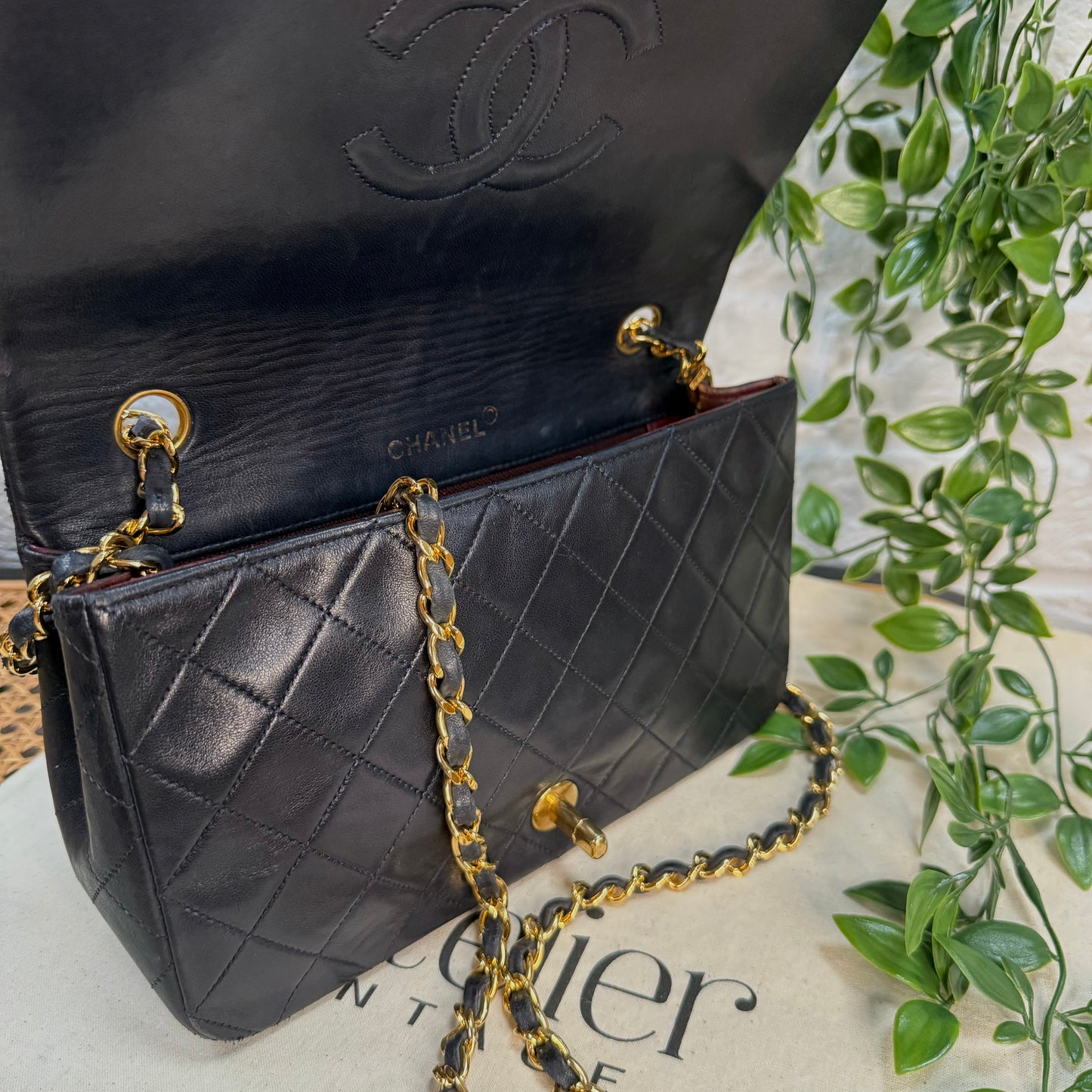Chanel 1989 Classic Medium Navy Rectangle Full Flap