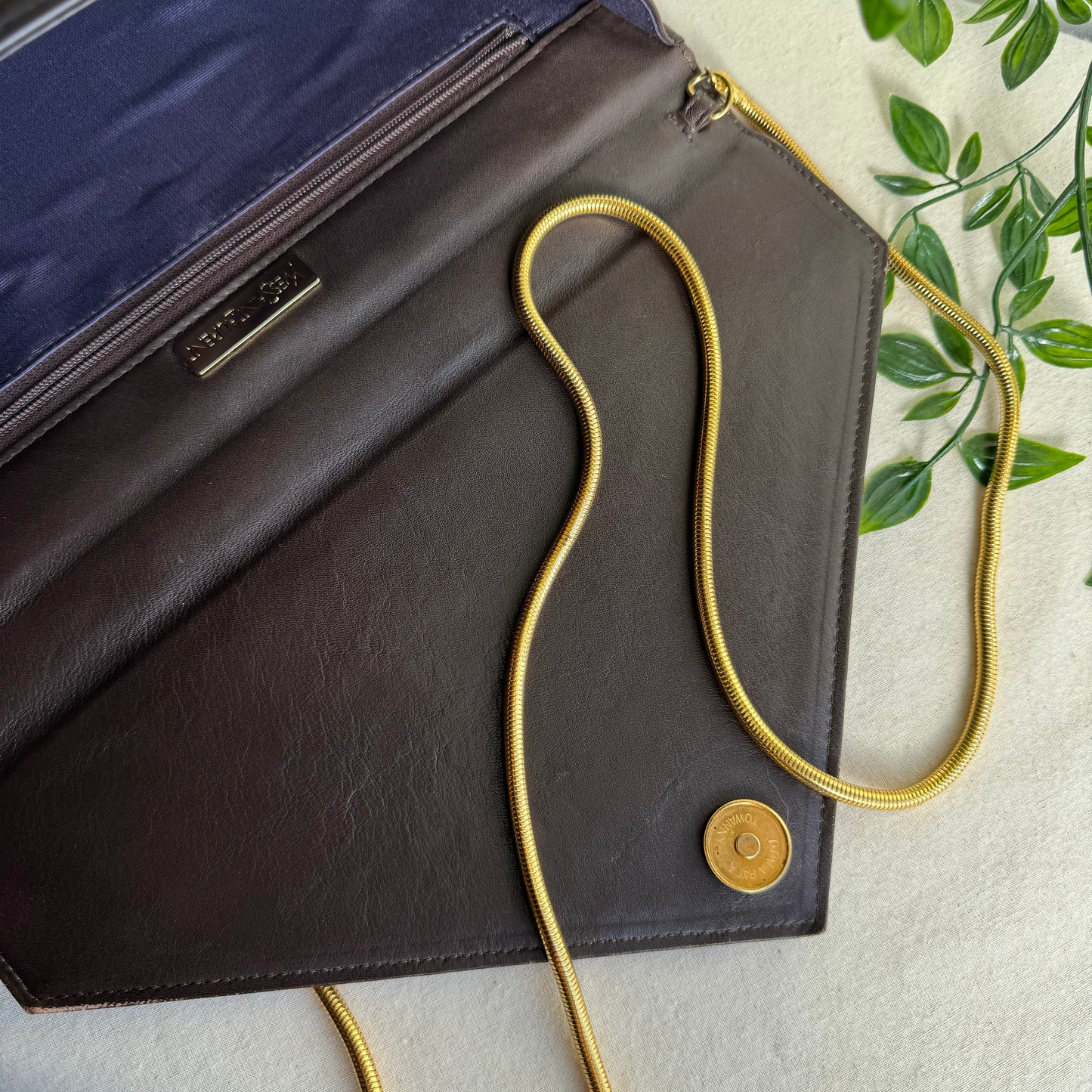 Saint Laurent 1980s Vintage Envelope Bag