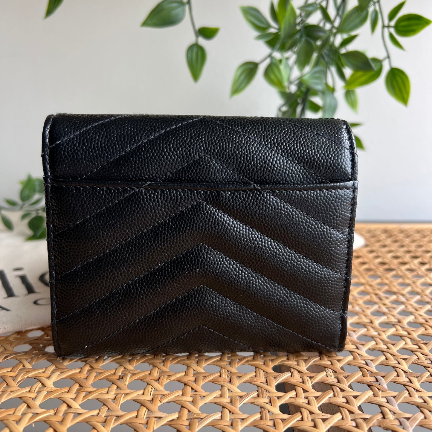 Saint Laurent Metalassé Trifold Wallet