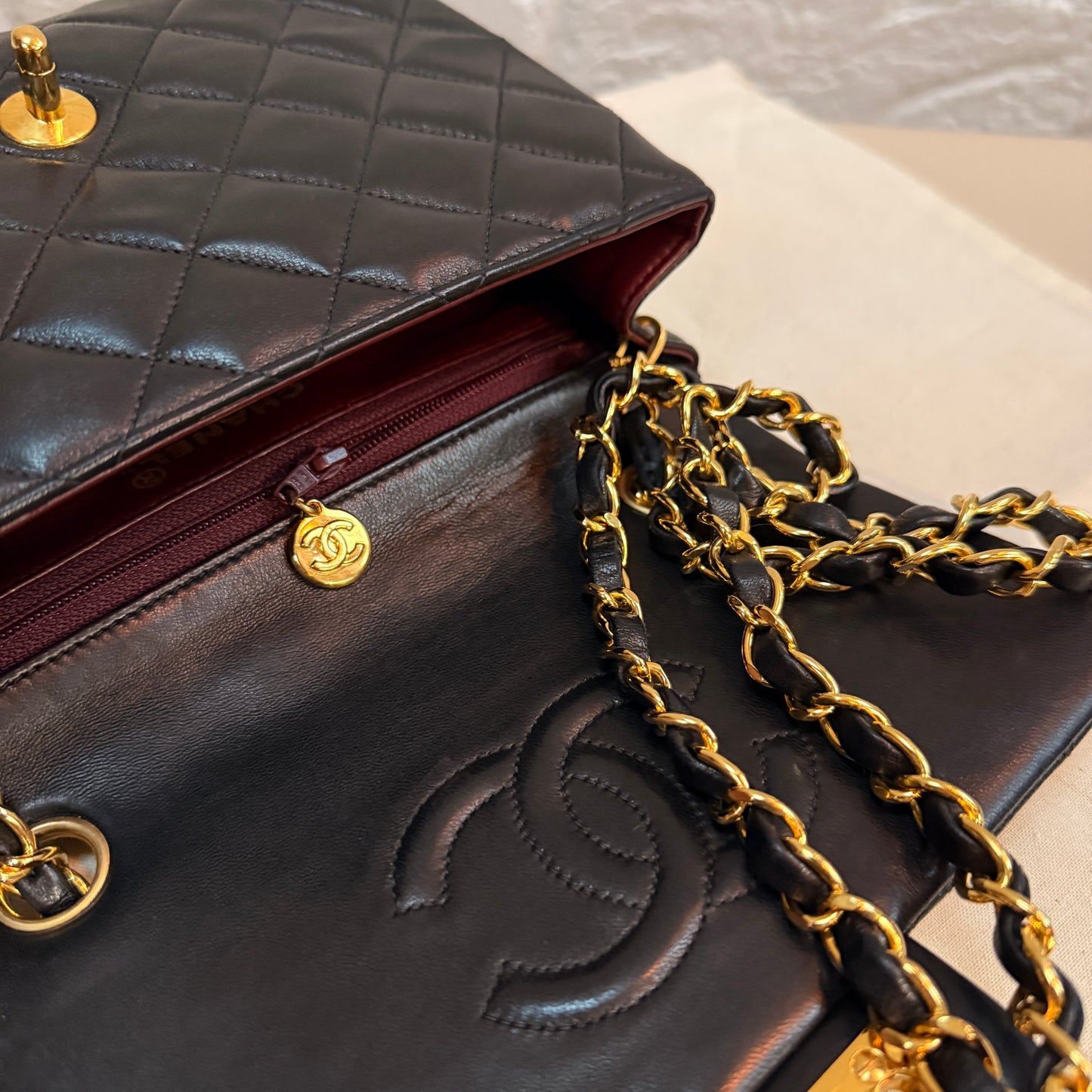 Chanel 1991 Classic Square Single Flap Medium