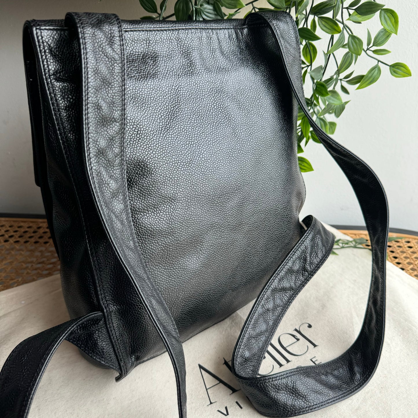 Chanel 2000 CC Quilted Caviar Back Pack