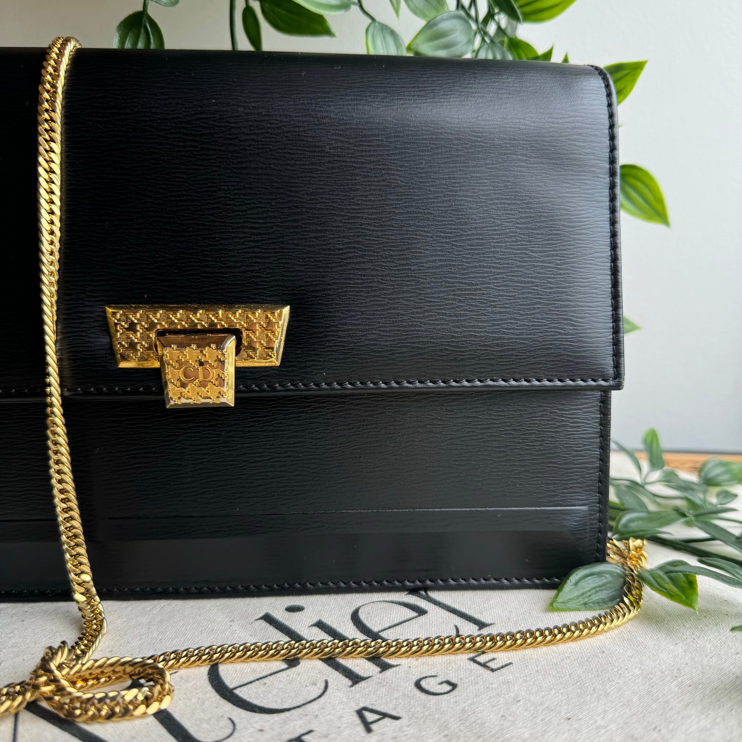 Dior 1980s Vintage Chain Strap Bag