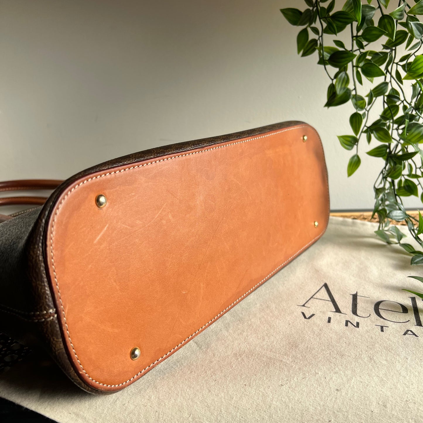 Celine Macadam Brown Dome Bag