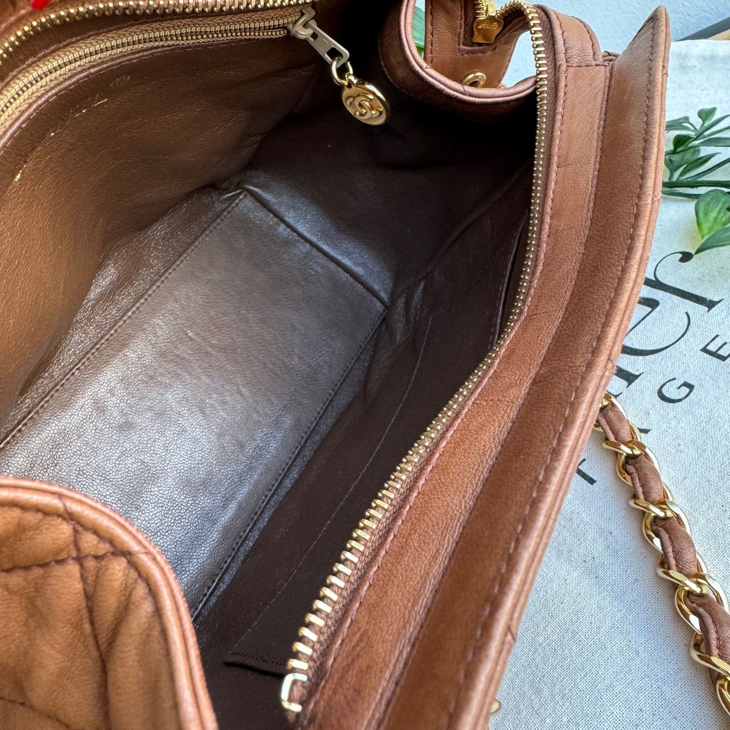 Chanel 1994 CC Lambskin Quilted Shoulder Bag