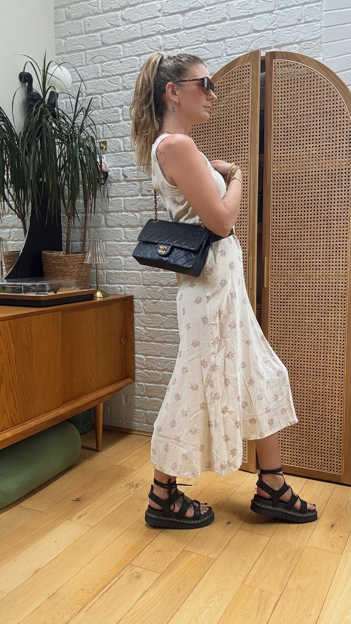 Chanel 1986 Navy Double Flap Medium