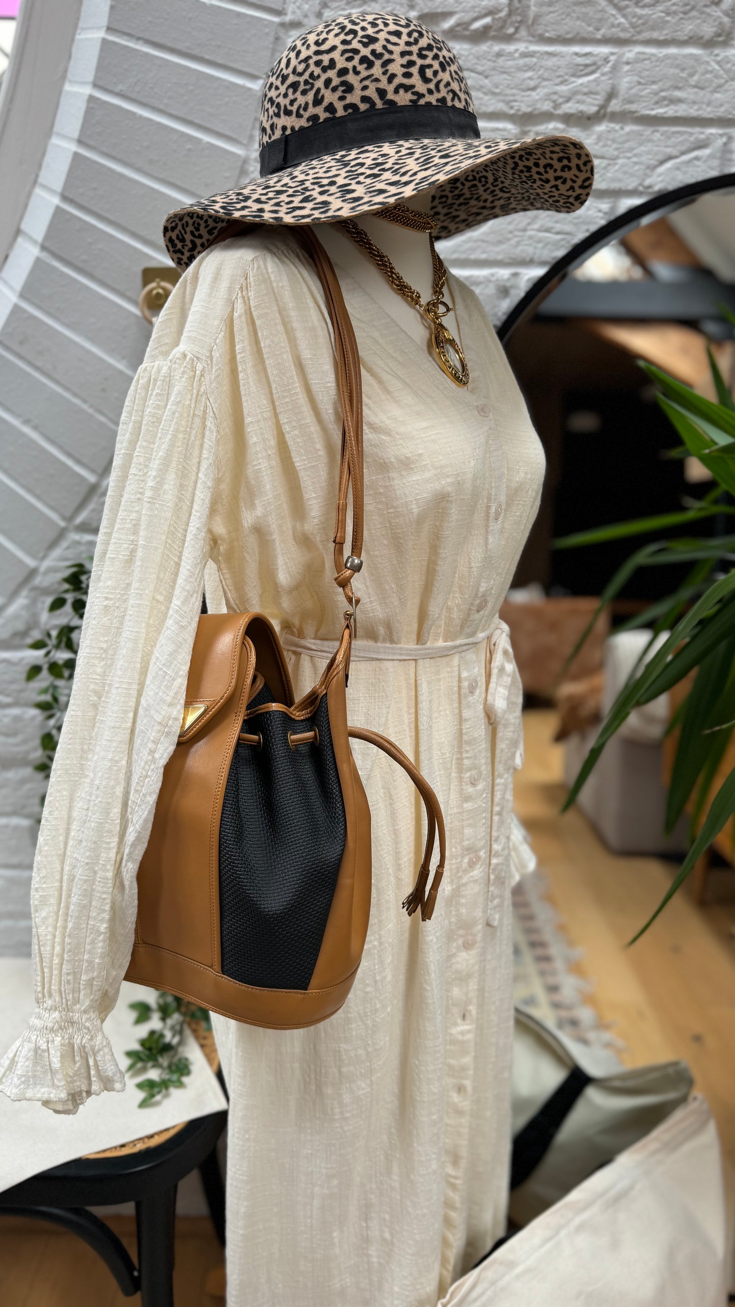 Saint Laurent 1980s Cross Body Bucket Bag