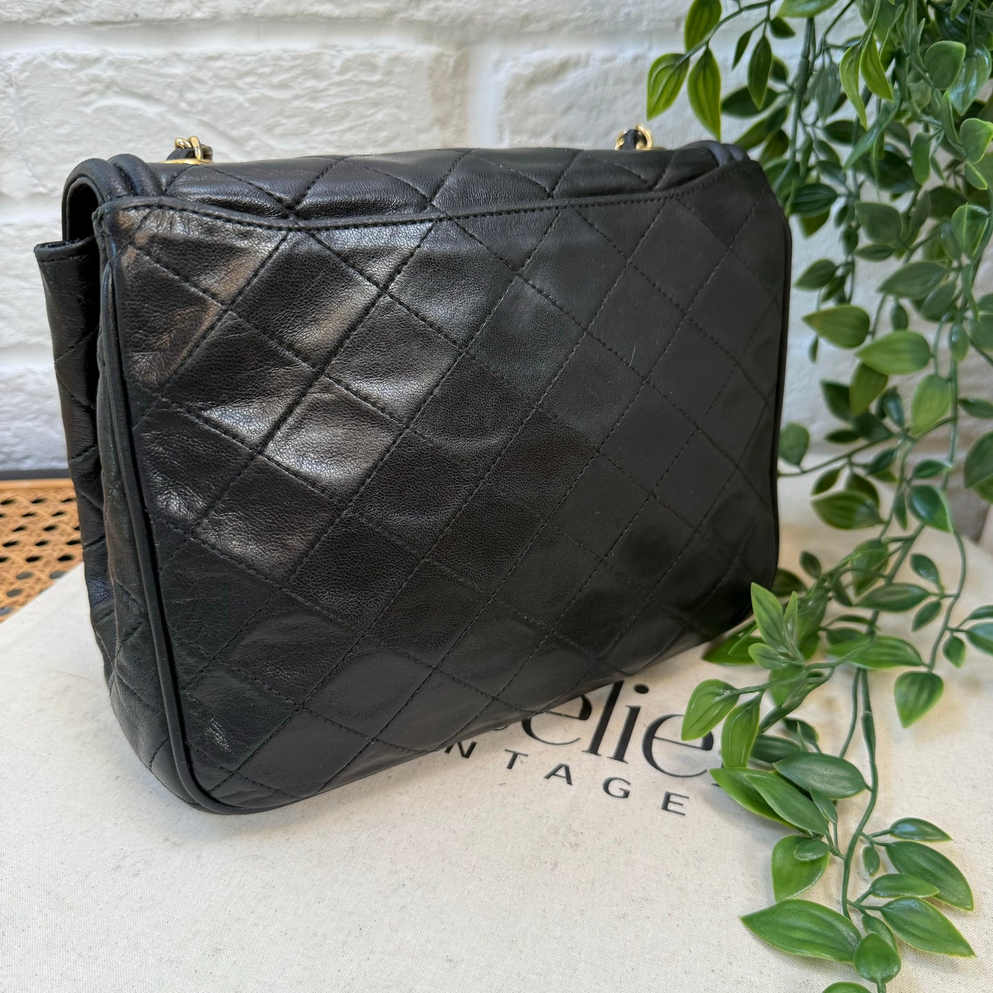 Chanel 1989 CC Quilted Tassel Single Flap