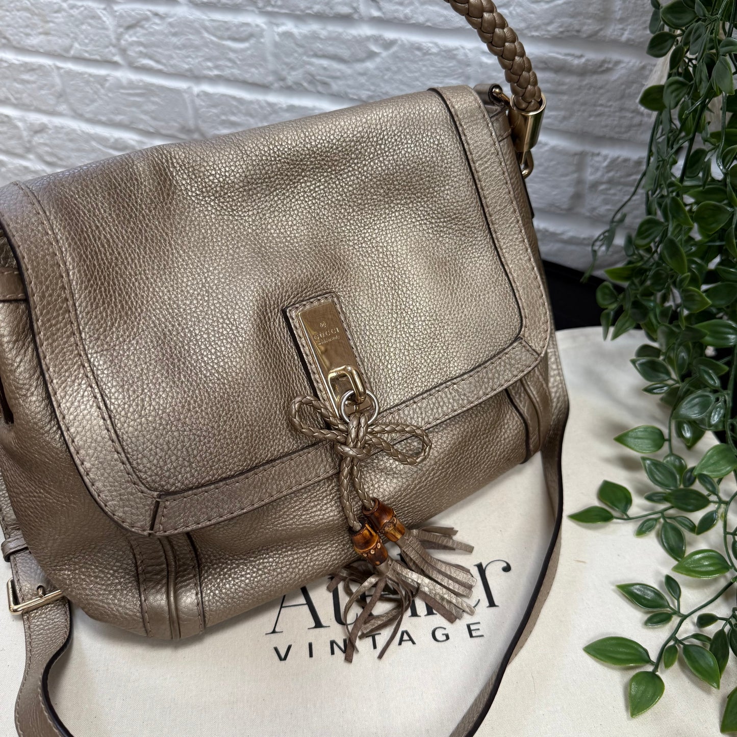 Gucci 2000s Bella Bamboo two way bag