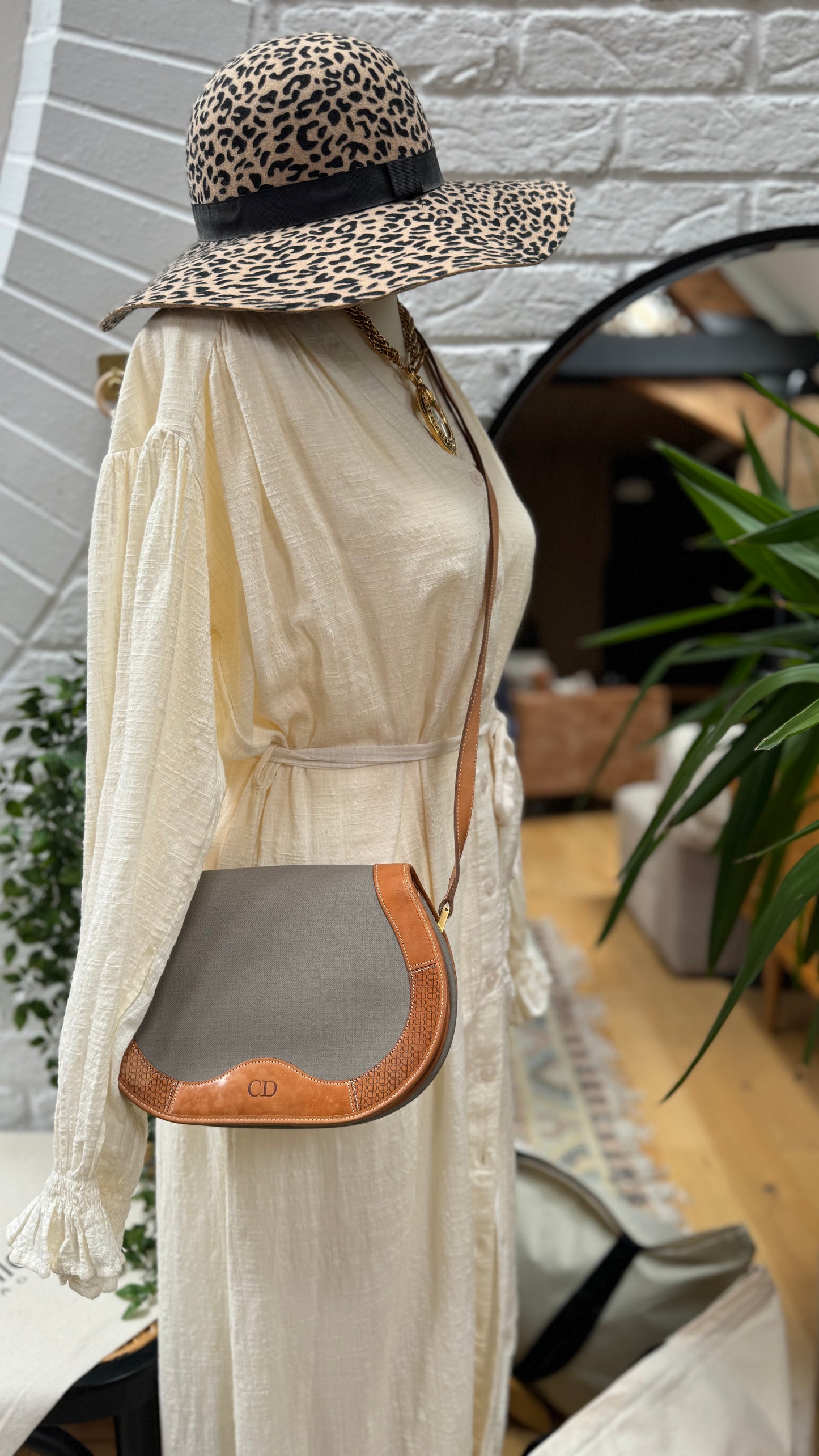 Dior 1980s Bi Colour Cross Body Bag