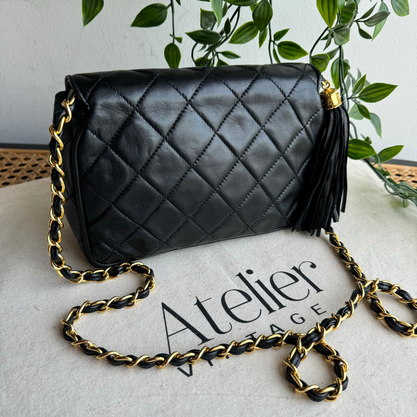 Chanel 1986 Full Flap Tassel Bag