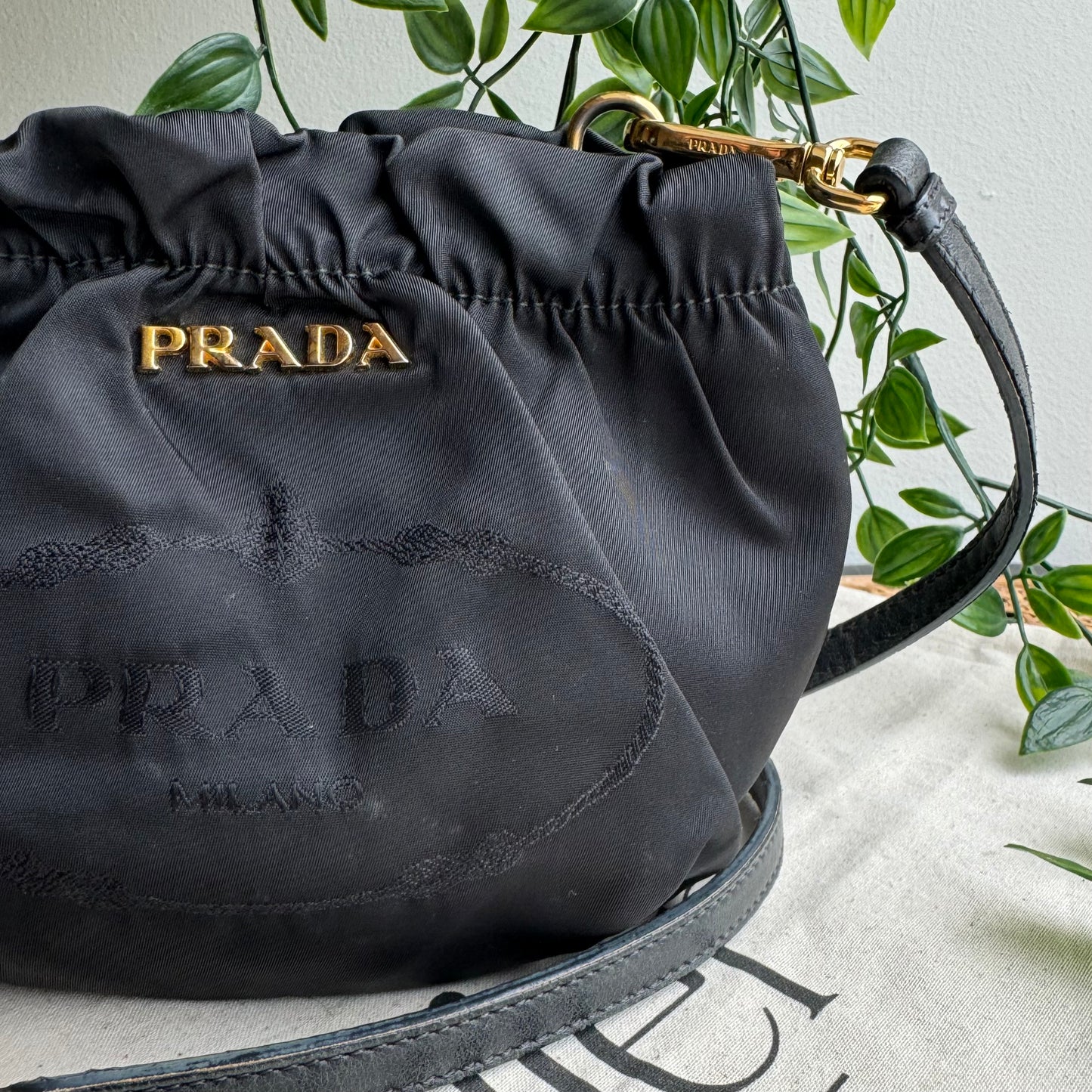 Prada Rare Jacquard Bucket Bag