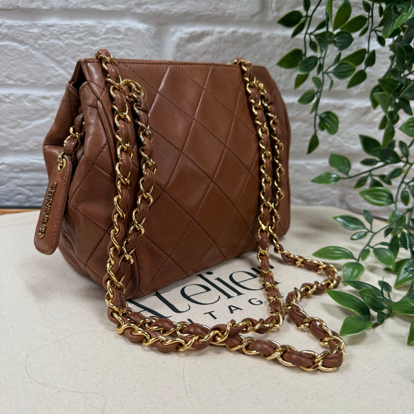 Chanel 1994 CC Lambskin Quilted Shoulder Bag