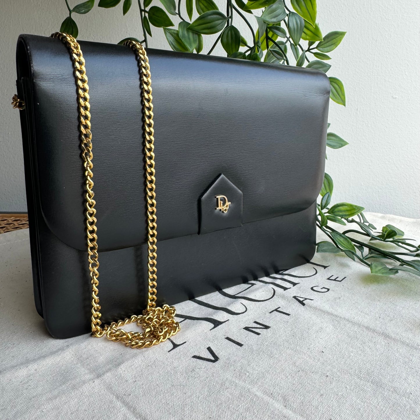 Dior 1980s Vintage Chain Strap Bag