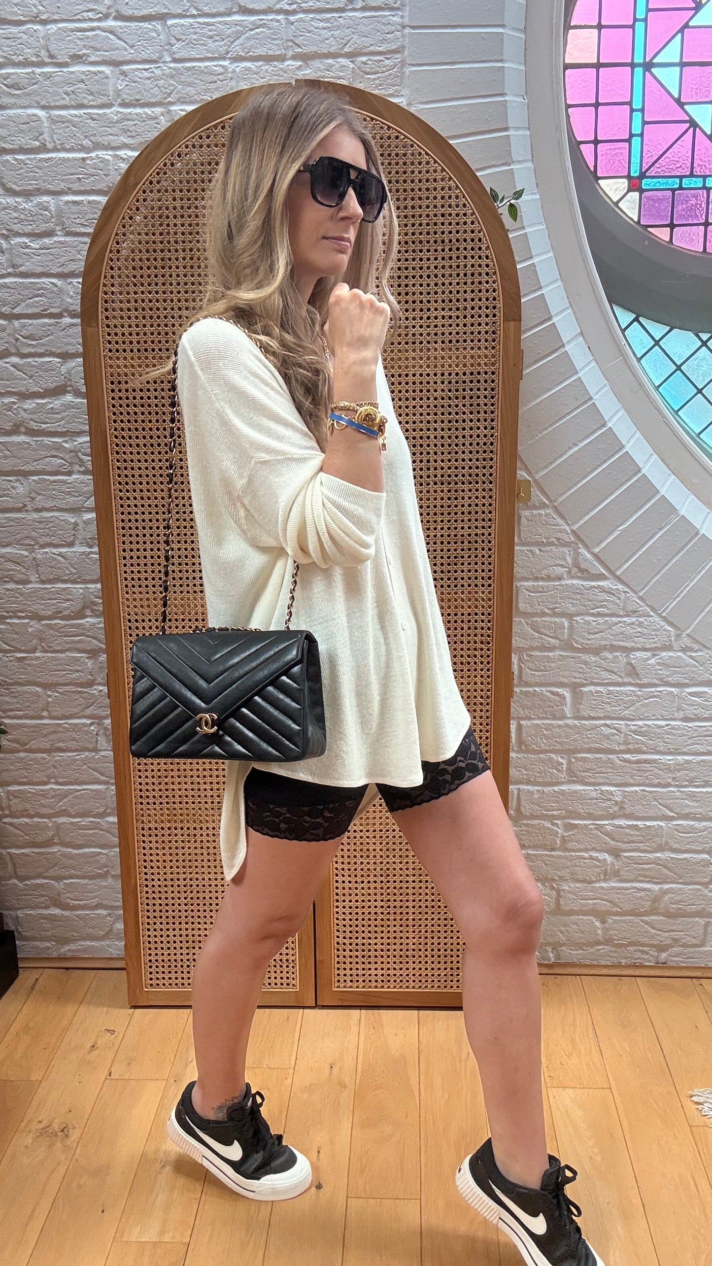 Chanel 1986 1986 Chevron Quilted Envelope Single Flap