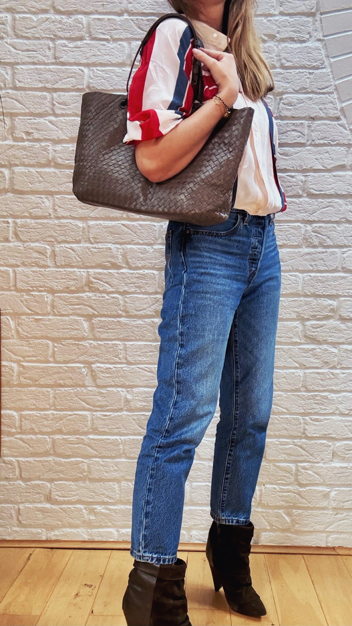 Bottega Veneta 1980s Intrecciato Tote