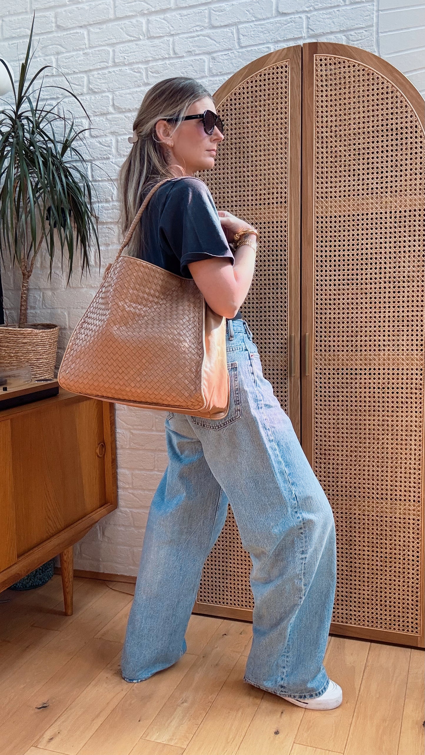 Bottega Veneta 1980s Intrecciato Leather Tote