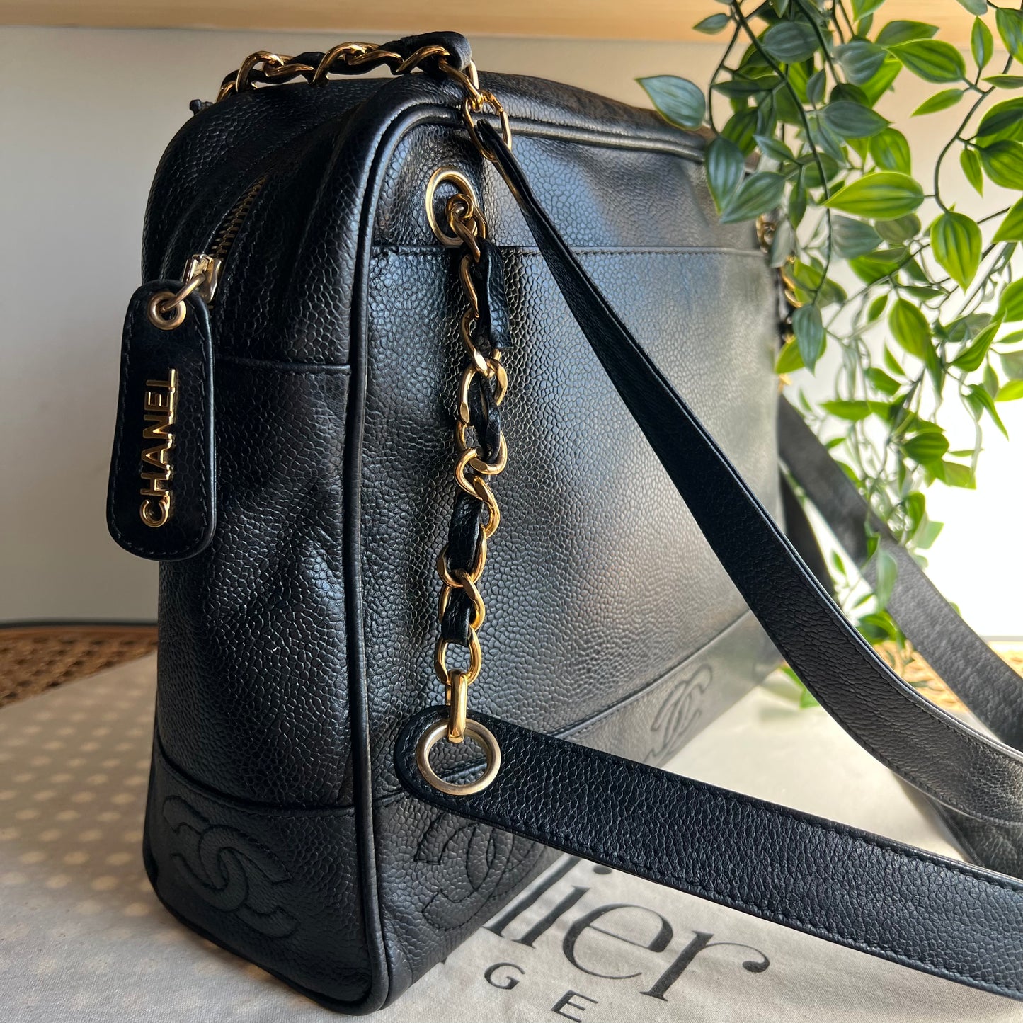 Chanel 1996 Triple CC Caviar Shoulder Bag