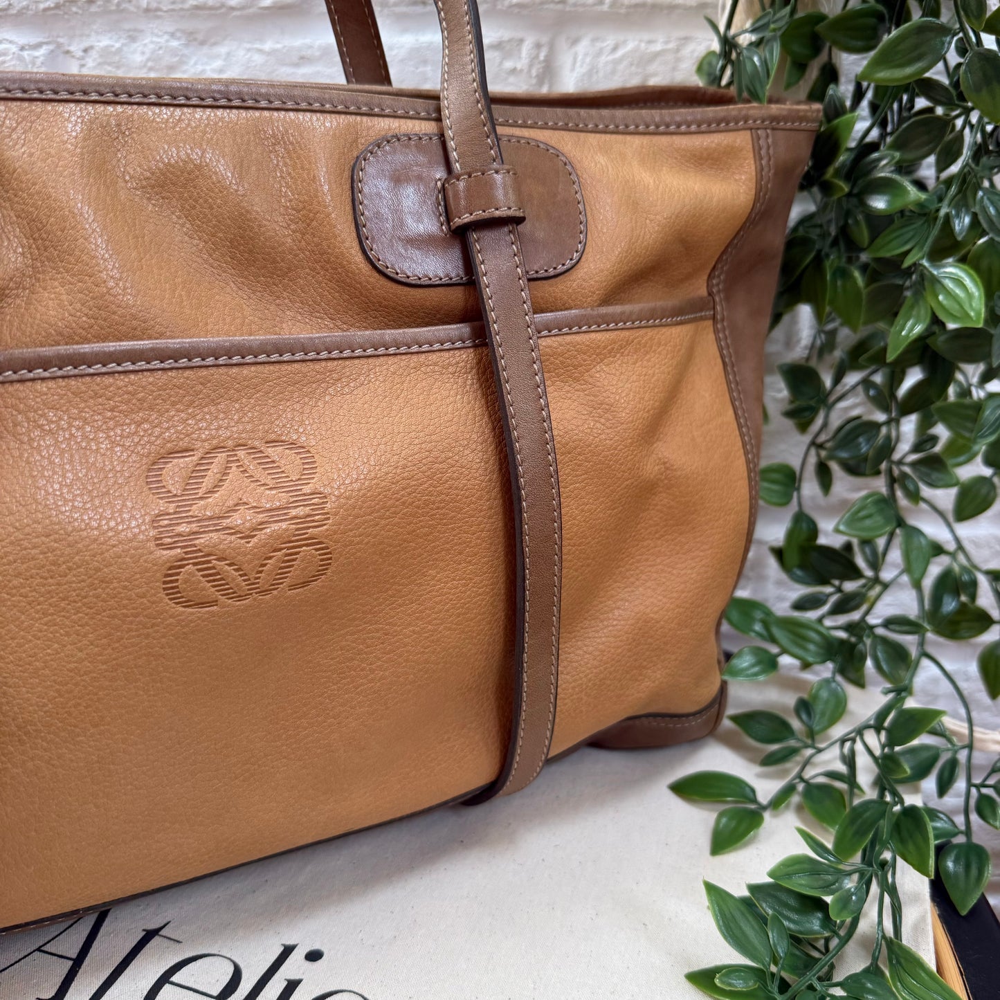 Loewe 1980s Anagram Tote Bag