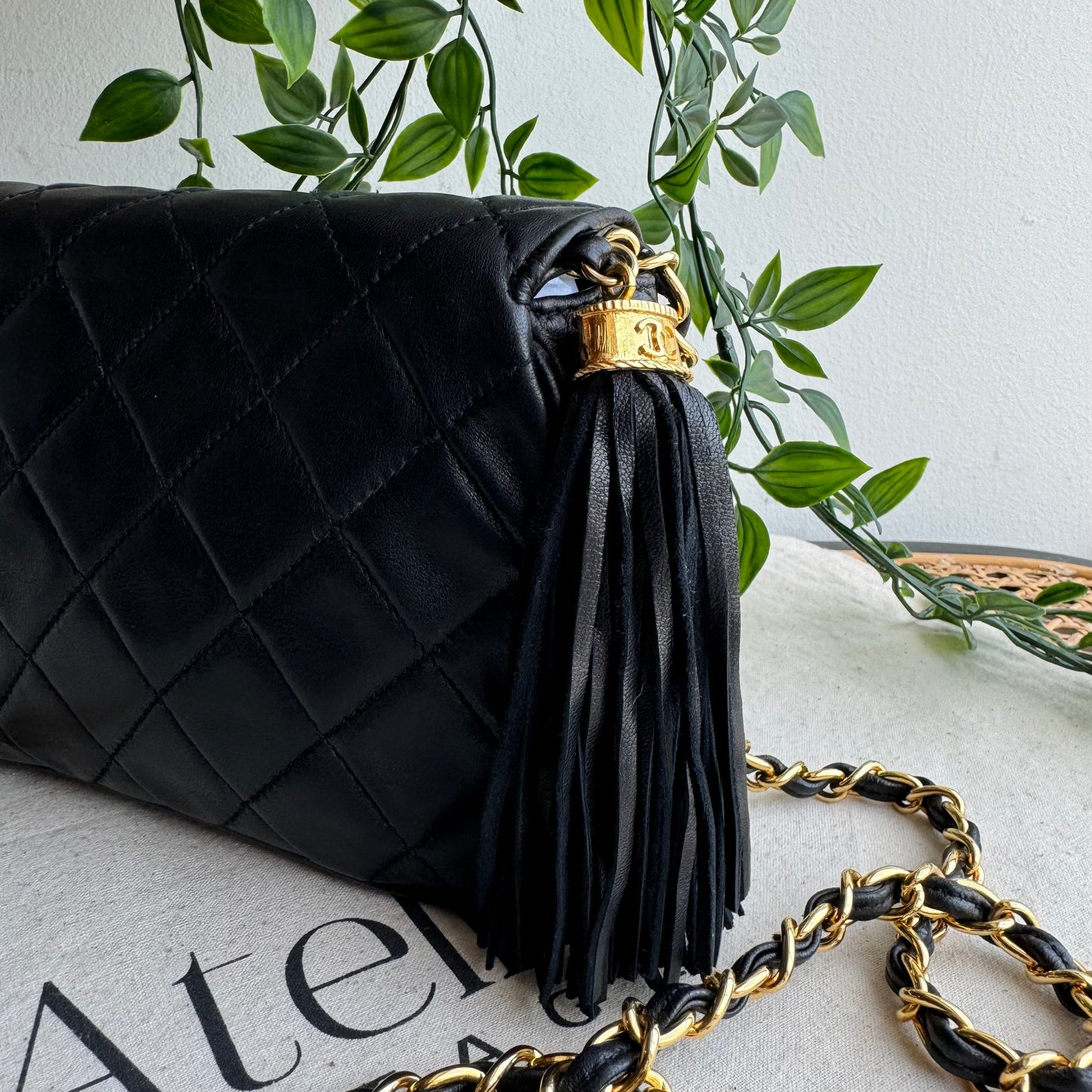 Chanel 1986 Full Flap Tassel Bag