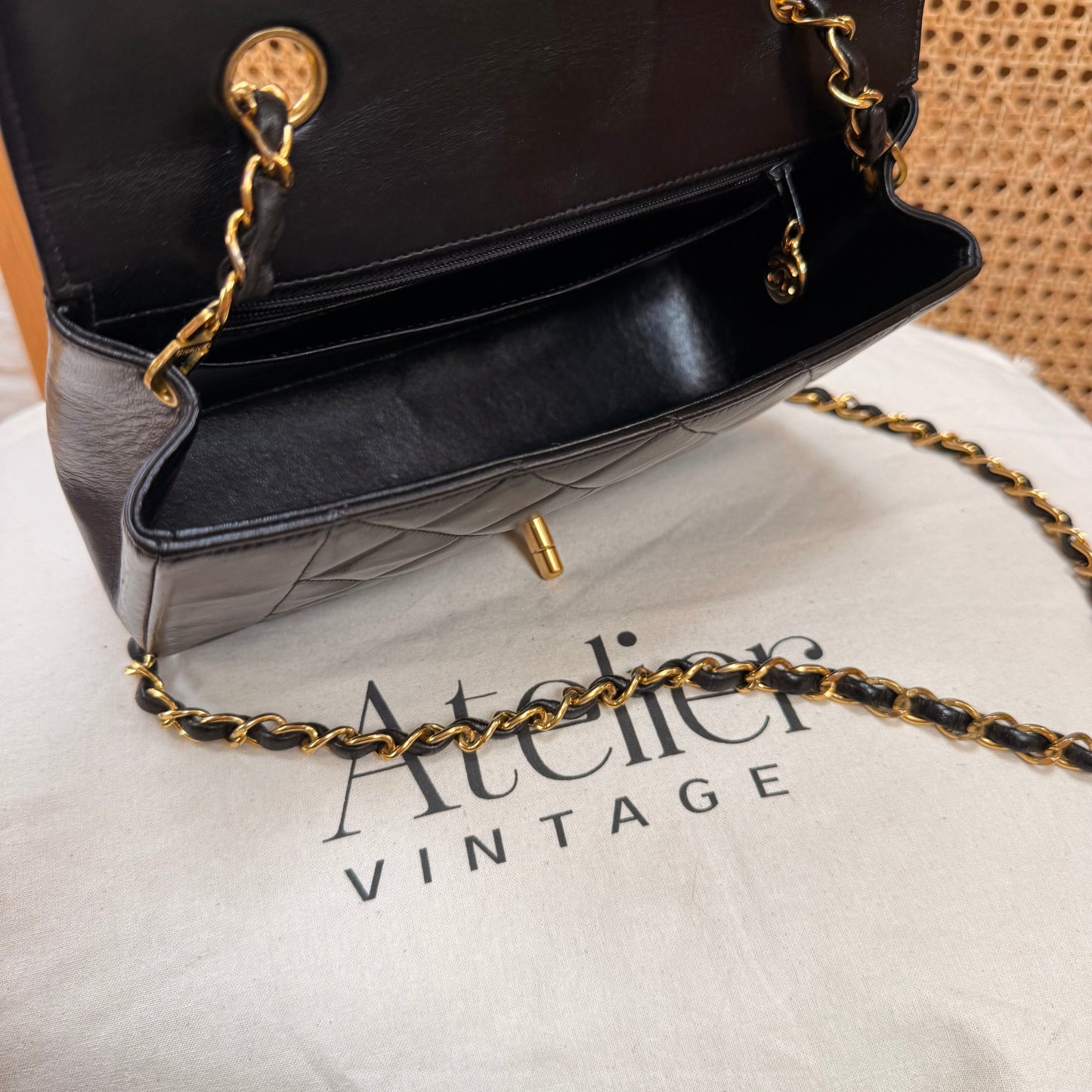 Chanel 1991 Vintage Classic Diana Small