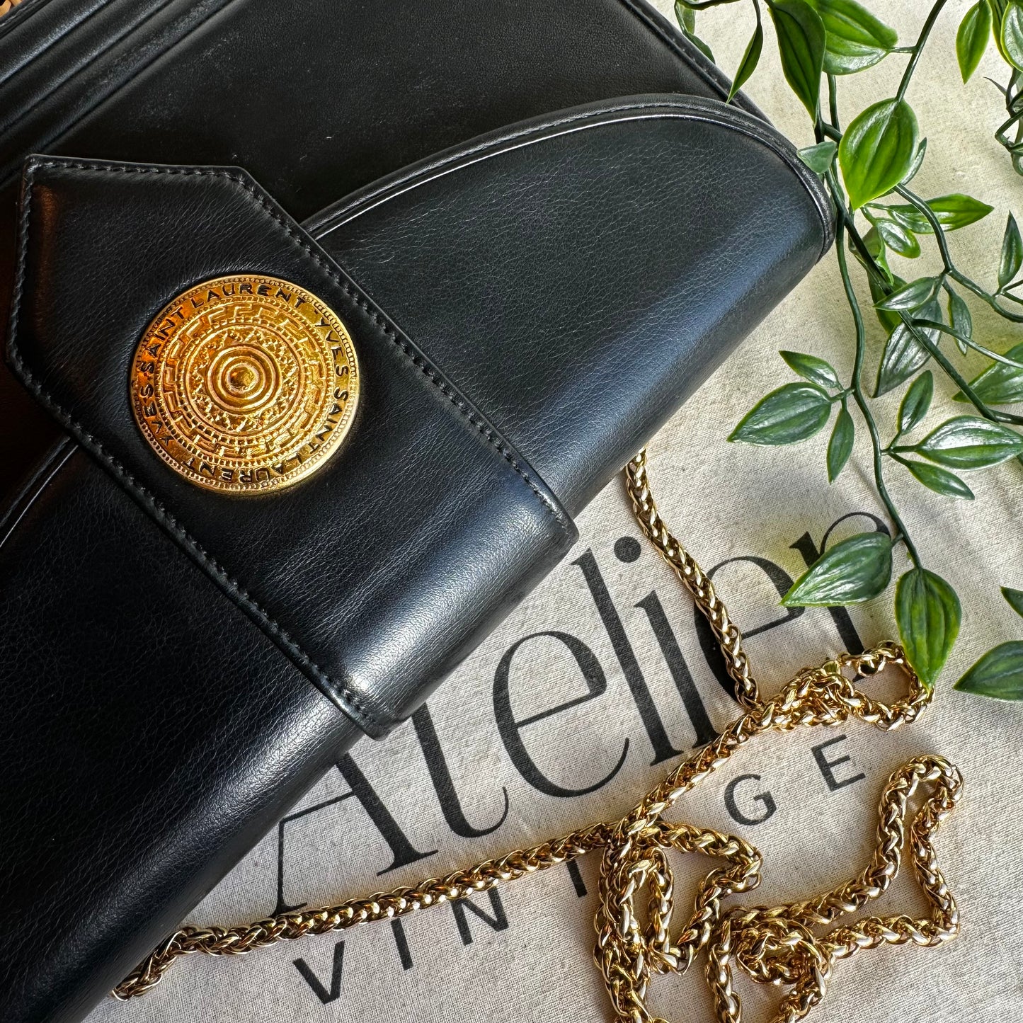 Saint Laurent 1980s Vintage Envelope Bag